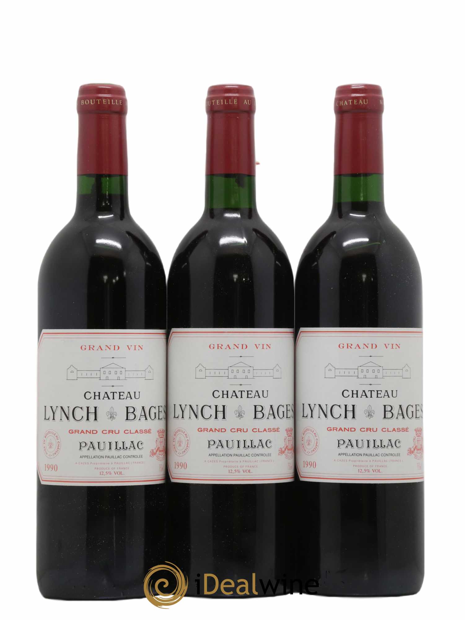 Château Lynch Bages 5ème Grand Cru Classé 1990 - Lot of 12 bottles - 3