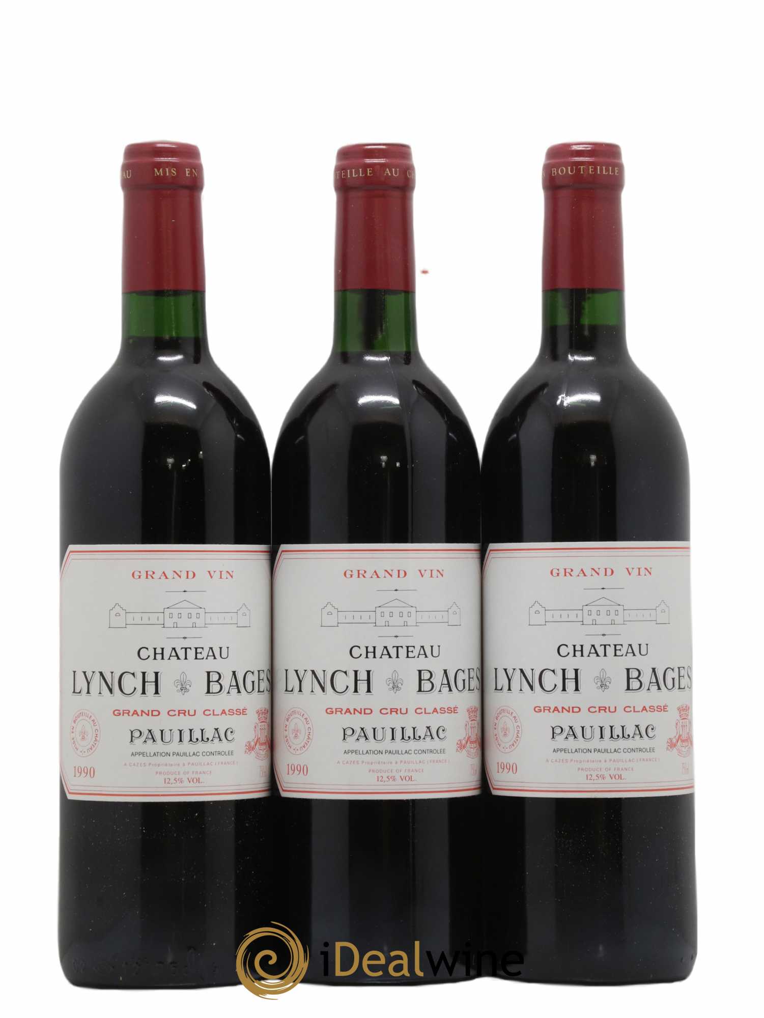 Château Lynch Bages 5ème Grand Cru Classé 1990 - Lot of 12 bottles - 4