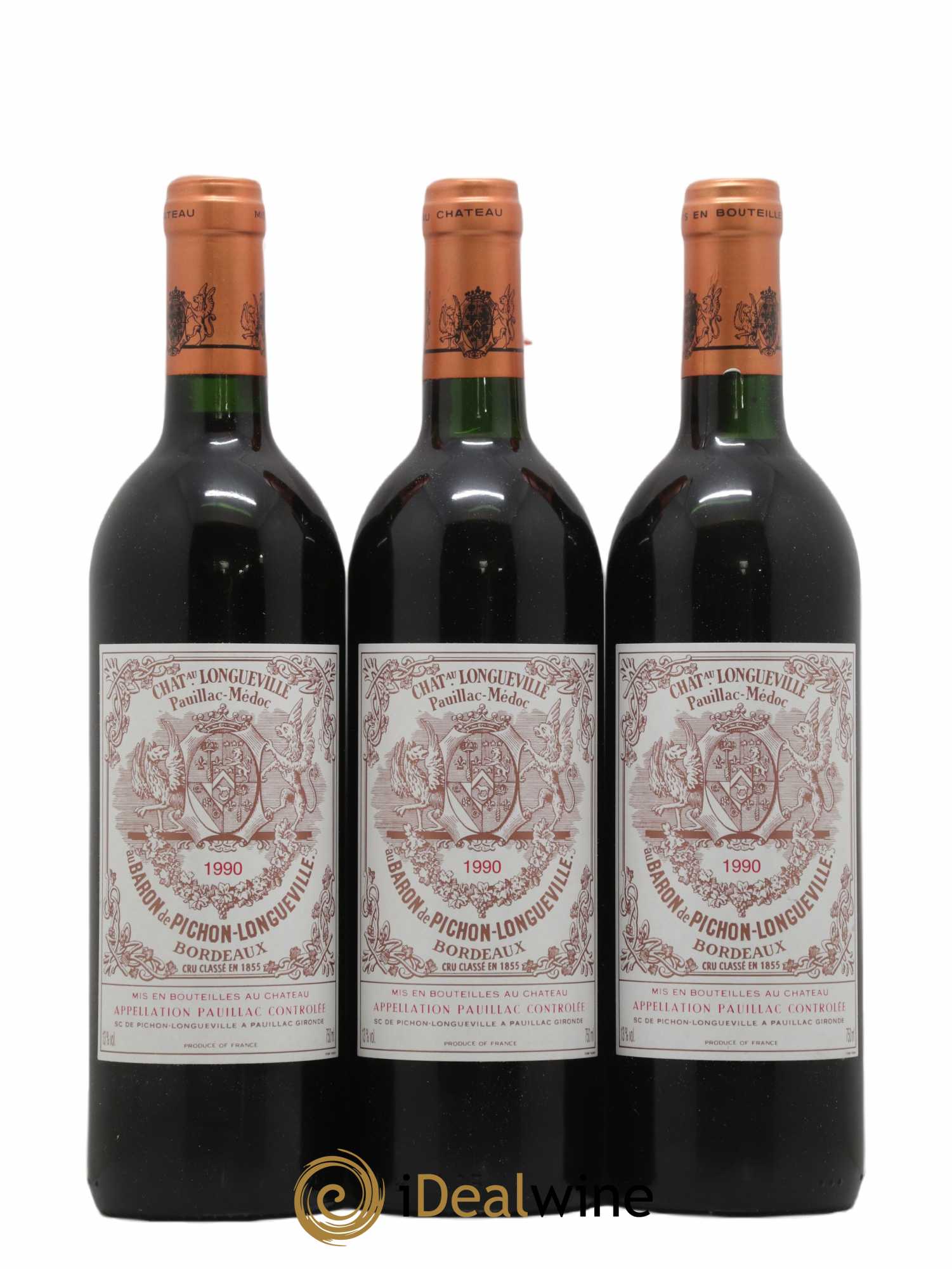 Pichon Longueville Baron 2ème Grand Cru Classé 1990 - Lot of 12 bottles - 1