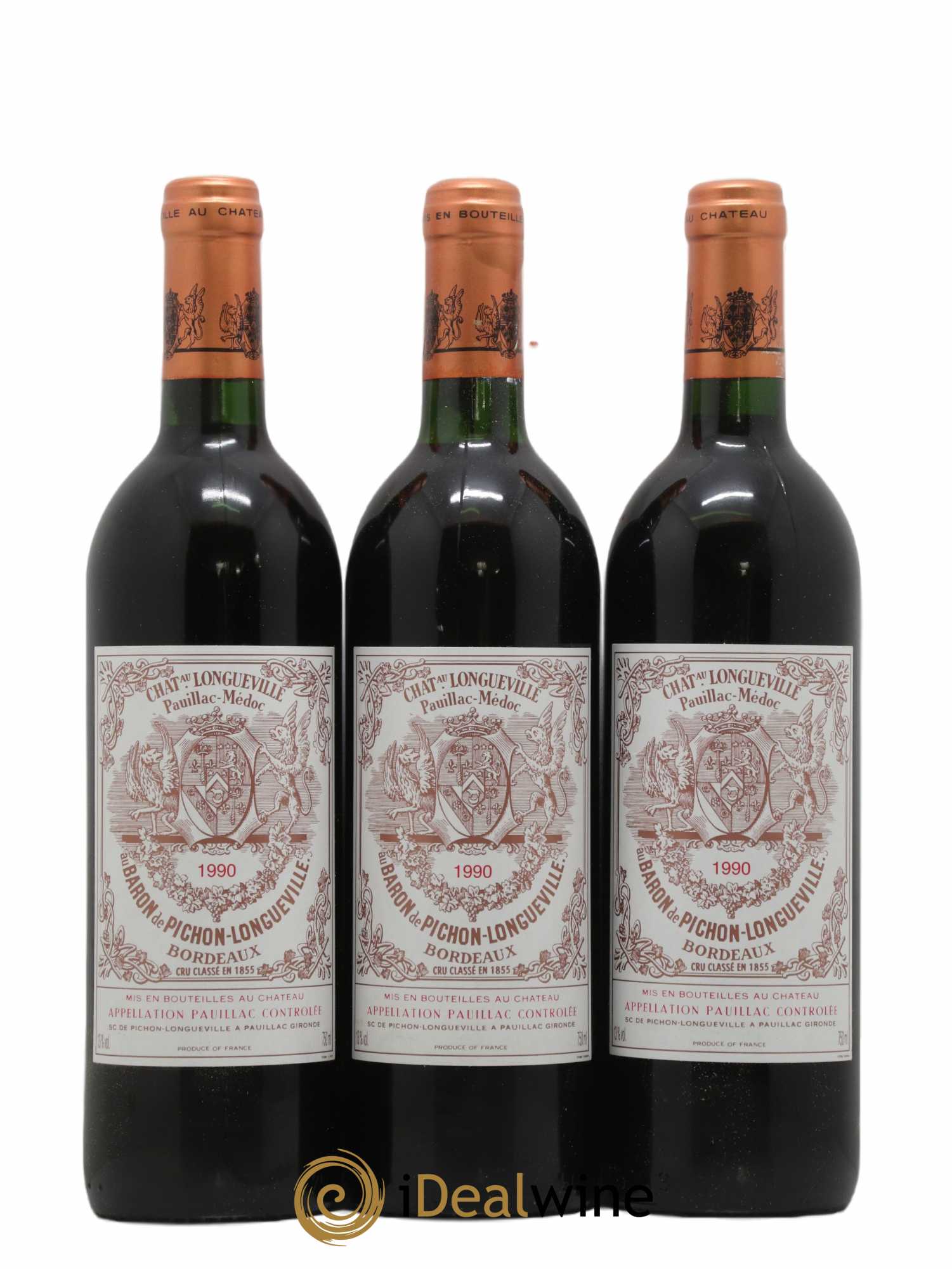 Pichon Longueville Baron 2ème Grand Cru Classé 1990 - Lot of 12 bottles - 2