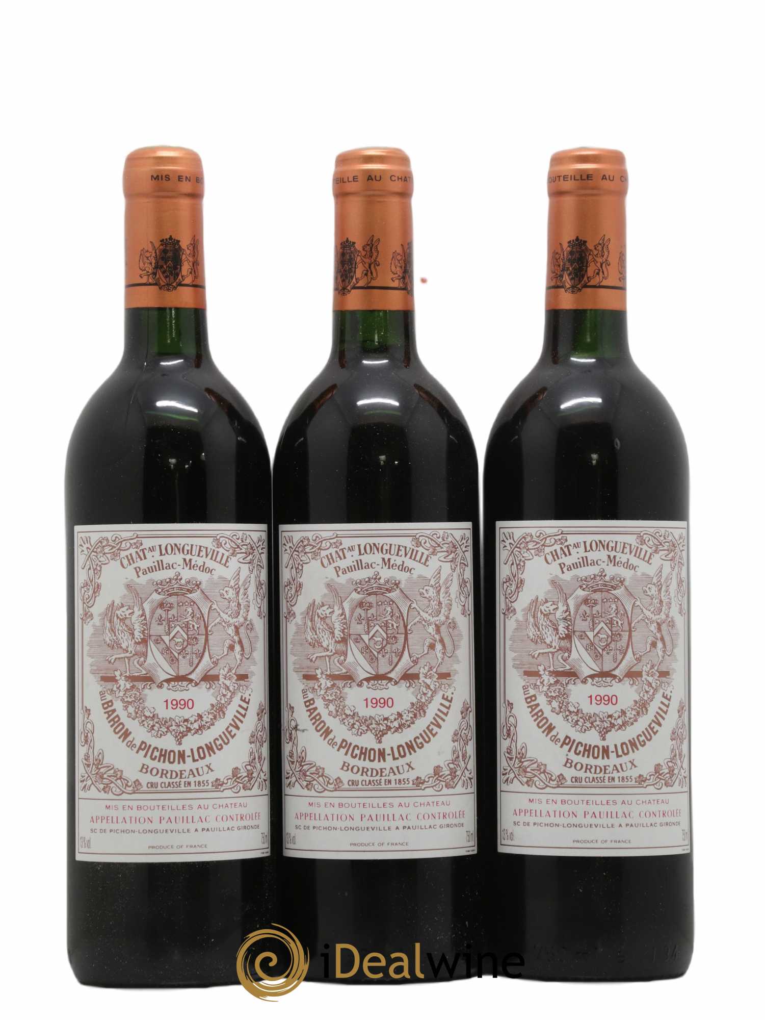 Pichon Longueville Baron 2ème Grand Cru Classé 1990 - Lot of 12 bottles - 3