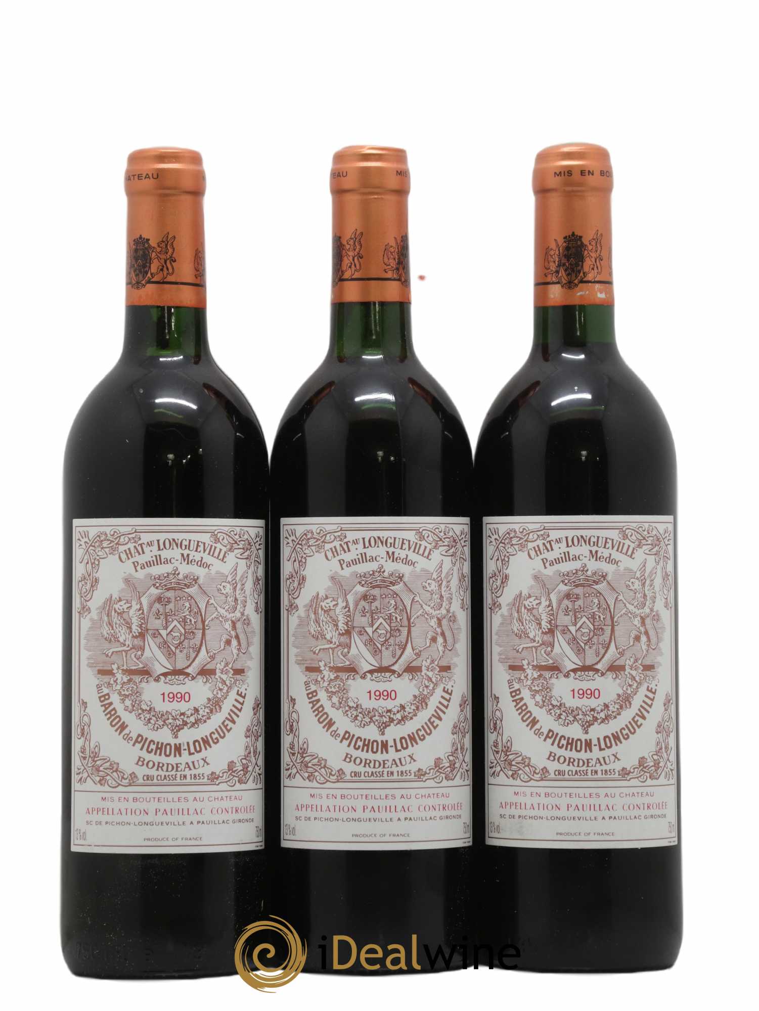 Pichon Longueville Baron 2ème Grand Cru Classé 1990 - Lot of 12 bottles - 4