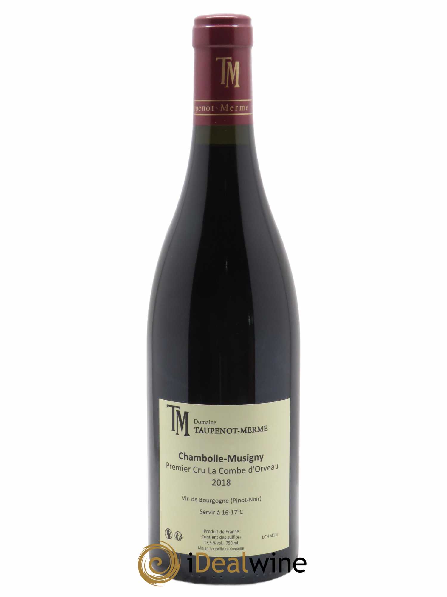 Chambolle-Musigny 1er Cru Combe d'Orveau Taupenot-Merme 2018 - Lot de 1 bouteille - 1