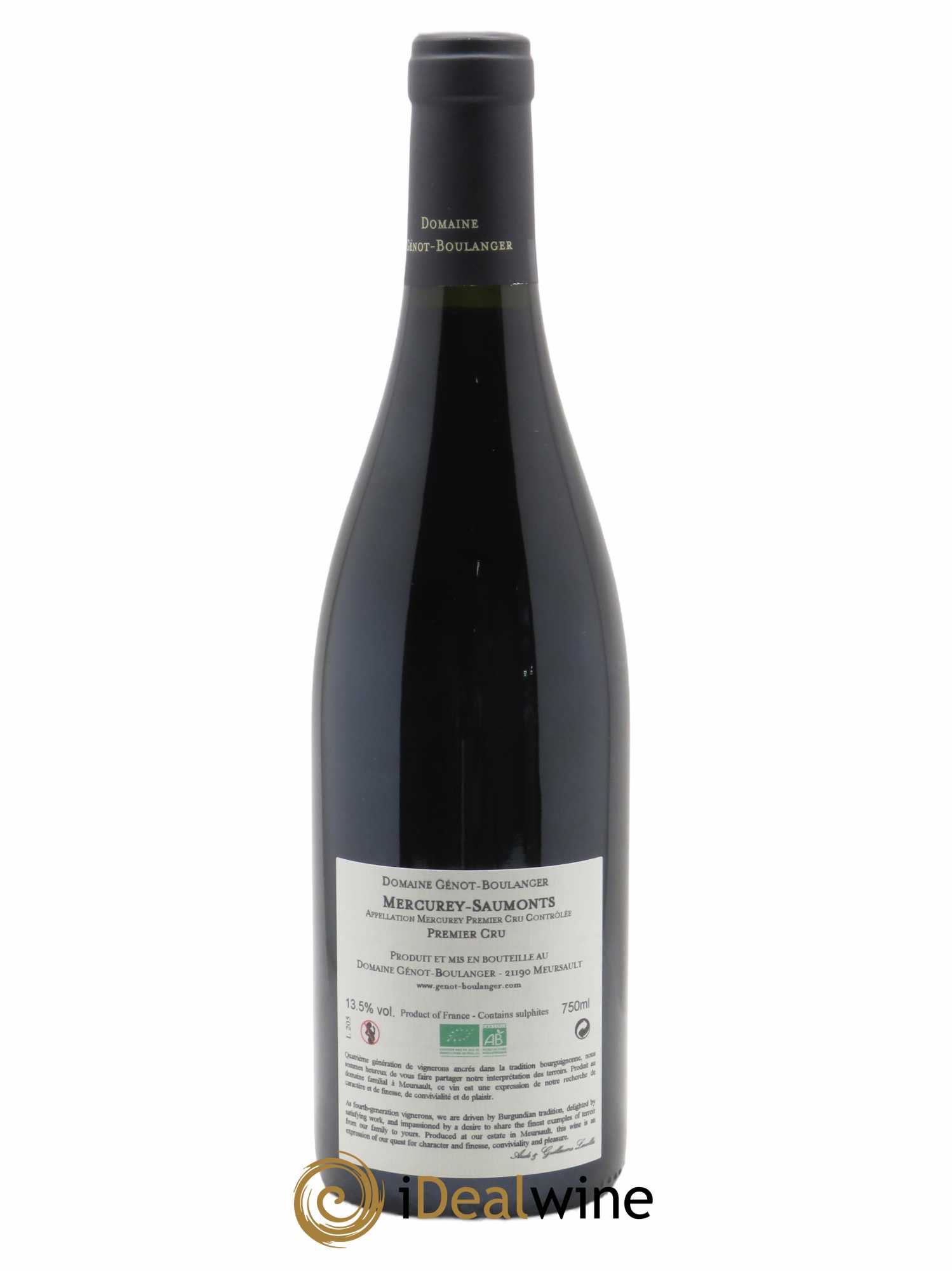 Mercurey-Saumonts 1er Cru Génot-Boulanger (Domaine) 2019 - Lot of 1 bottle - 1