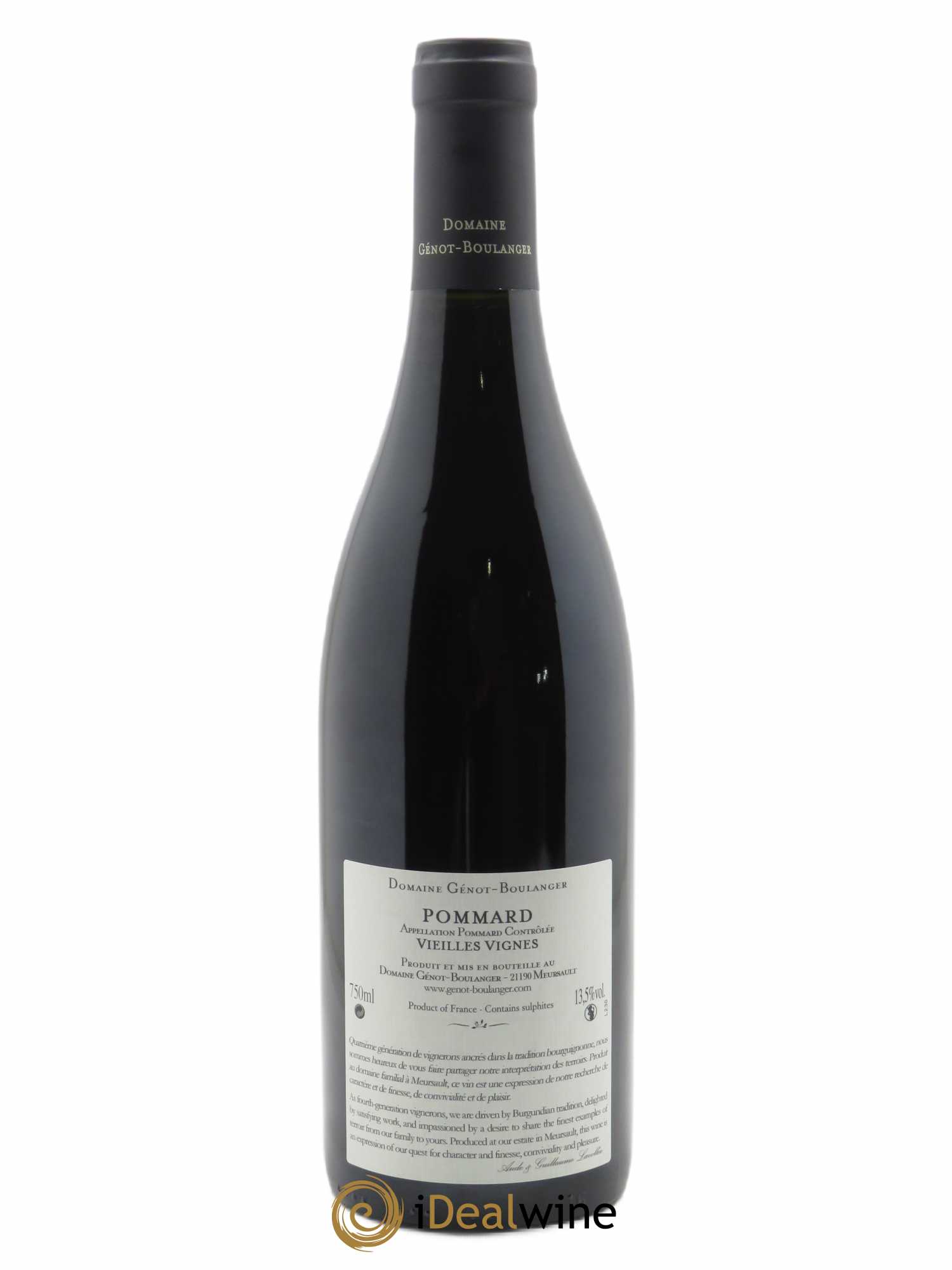 Pommard Vieilles vignes Génot-Boulanger (Domaine) 2017 - Lot de 1 bouteille - 1