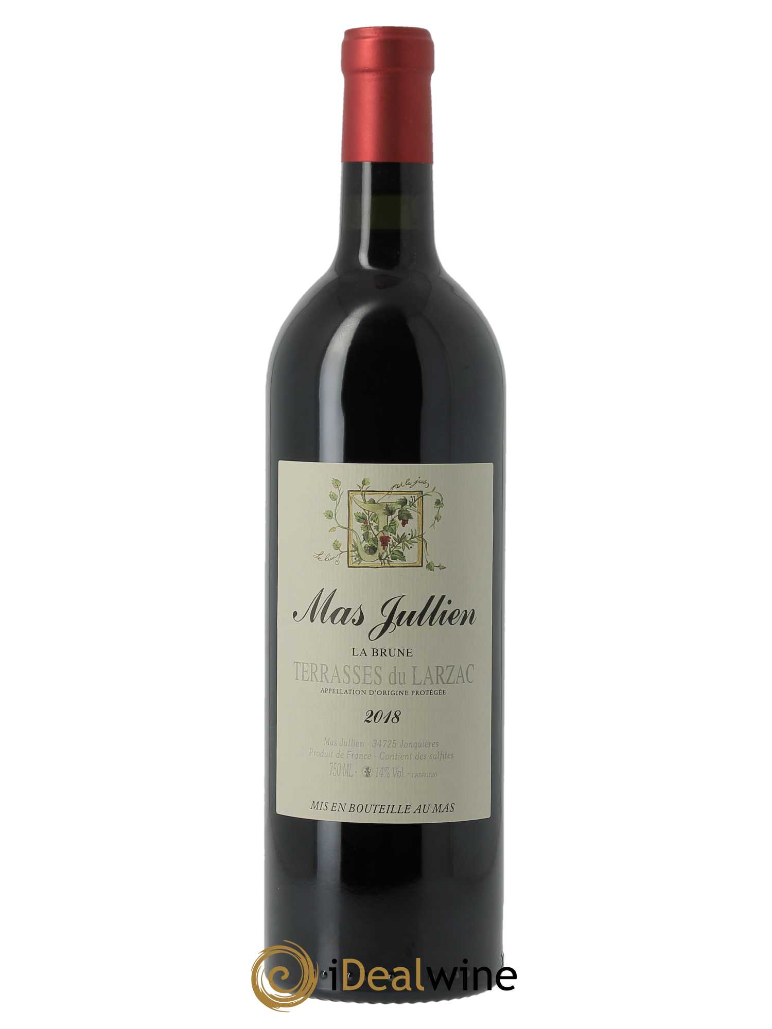 Terrasses du Larzac Mas Jullien La Brune Olivier Jullien 2018 - Lot de 1 bouteille - 0