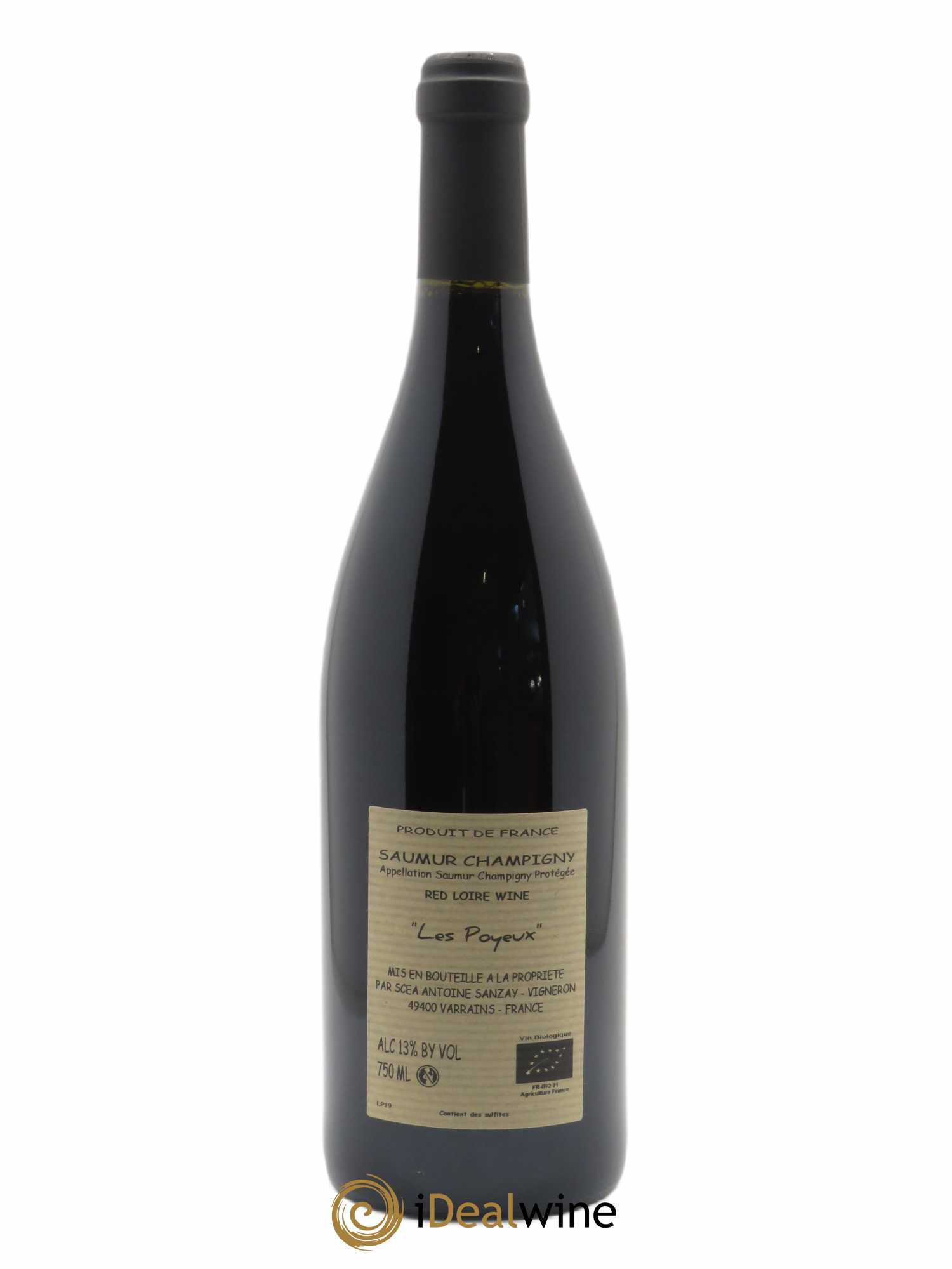 Saumur-Champigny Les Poyeux Antoine Sanzay 2019 - Lot of 1 bottle - 1