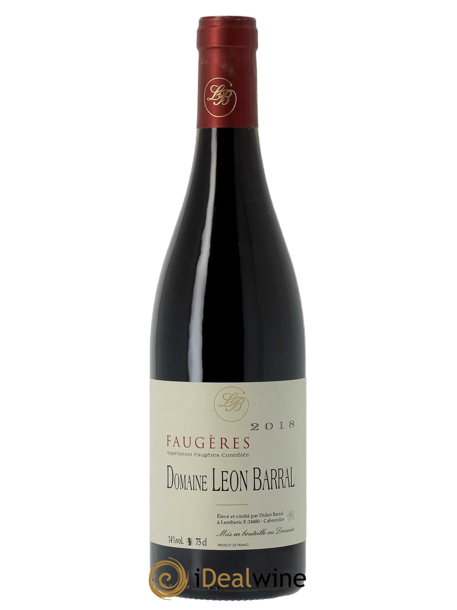 Faugères Domaine Léon Barral 2018 - Lot of 1 bottle - 0