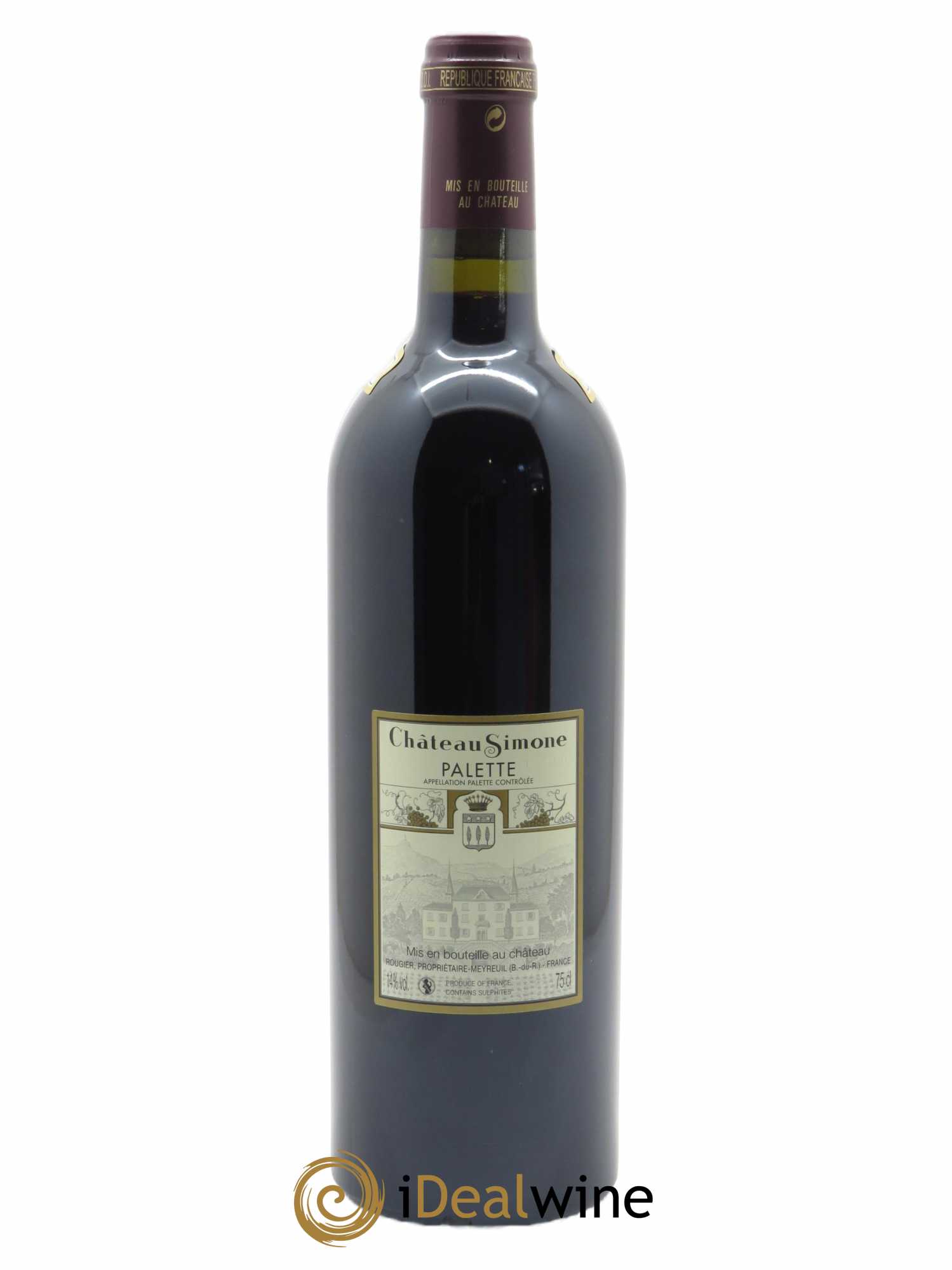 Palette Château Simone Famille Rougier 2017 - Lot de 1 bouteille - 1