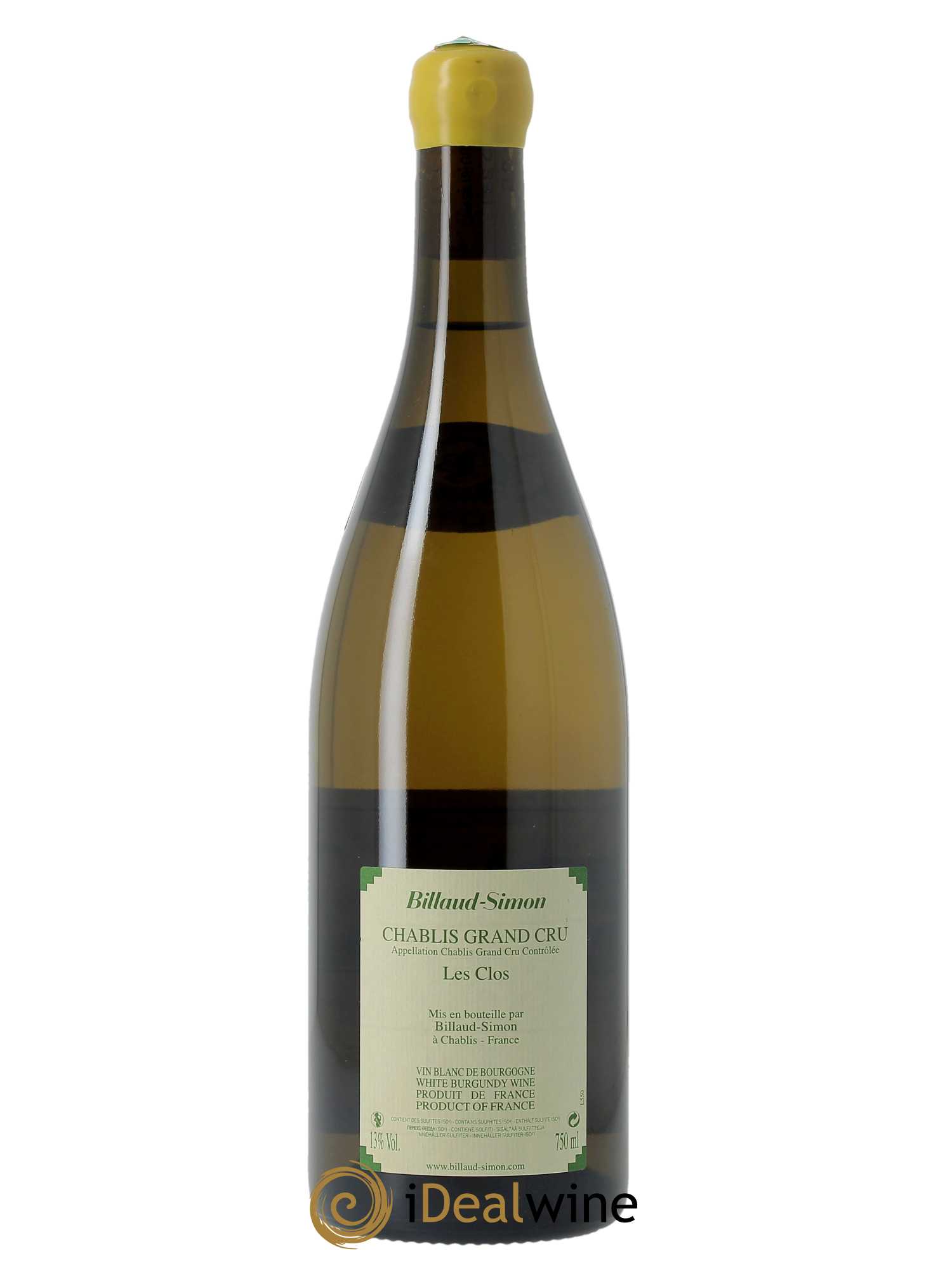 Chablis Grand Cru Les Clos Billaud-Simon (Domaine) 2016 - Lot de 1 bouteille - 1