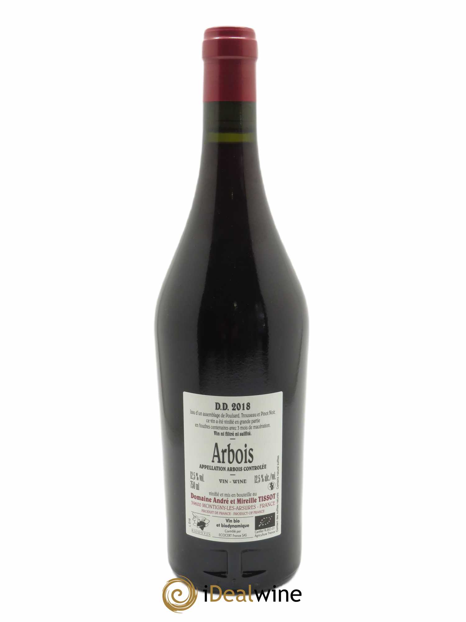 Arbois DD Bénédicte et Stéphane Tissot 2018 - Lot de 1 bouteille - 1