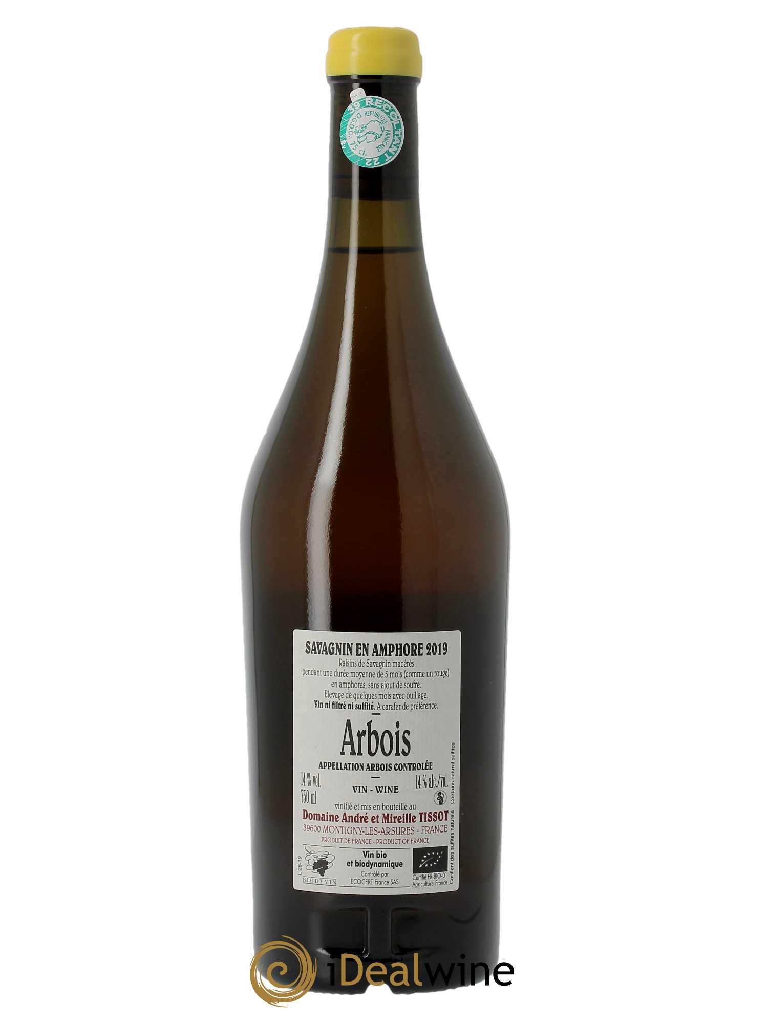 Arbois Savagnin En Amphore Bénédicte et Stéphane Tissot 2019 - Lot of 1 bottle - 1