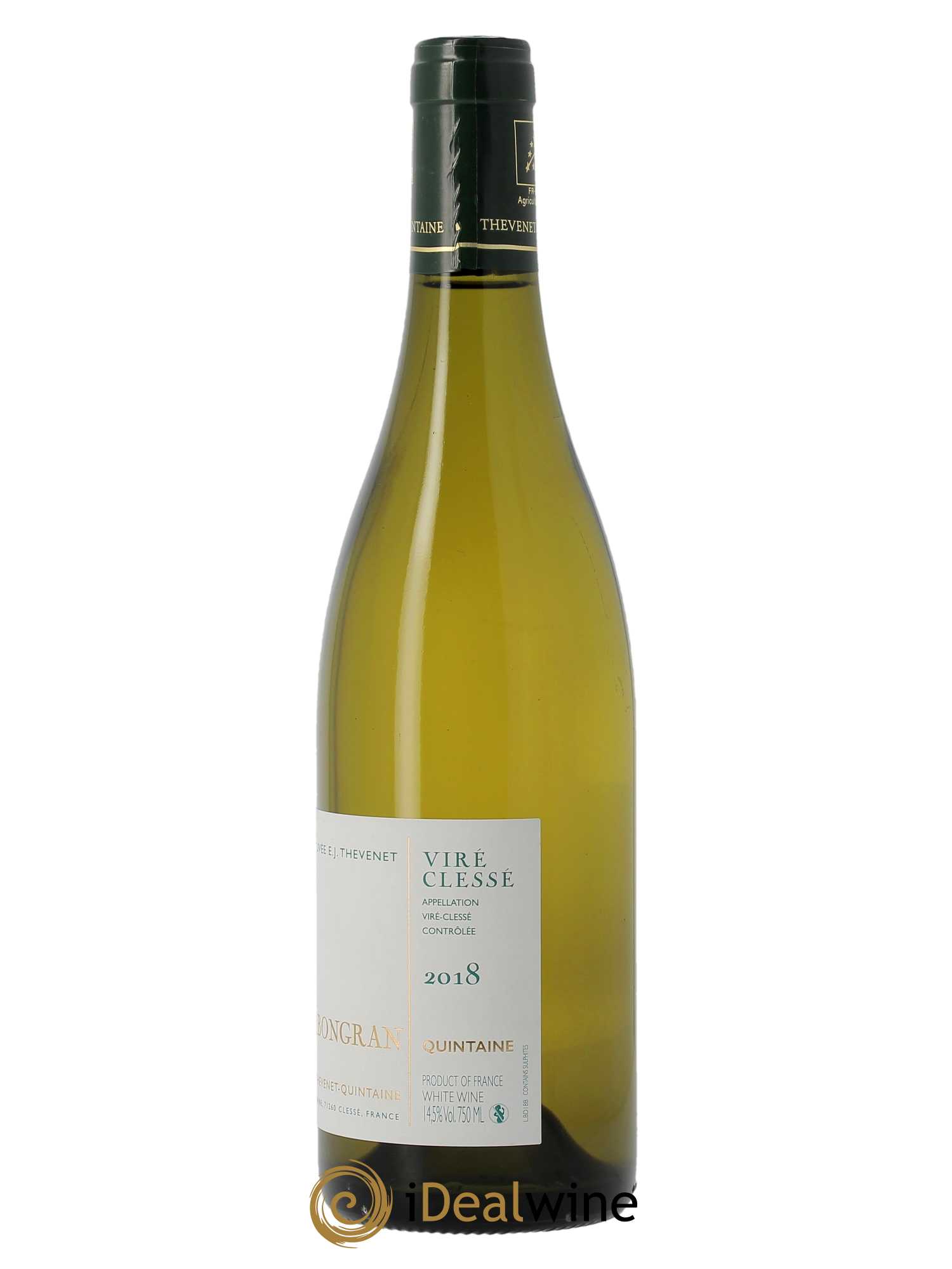 Viré-Clessé Quintaine Domaine de la Bongran (J.Thevenet) 2018 - Lot de 1 bouteille - 1