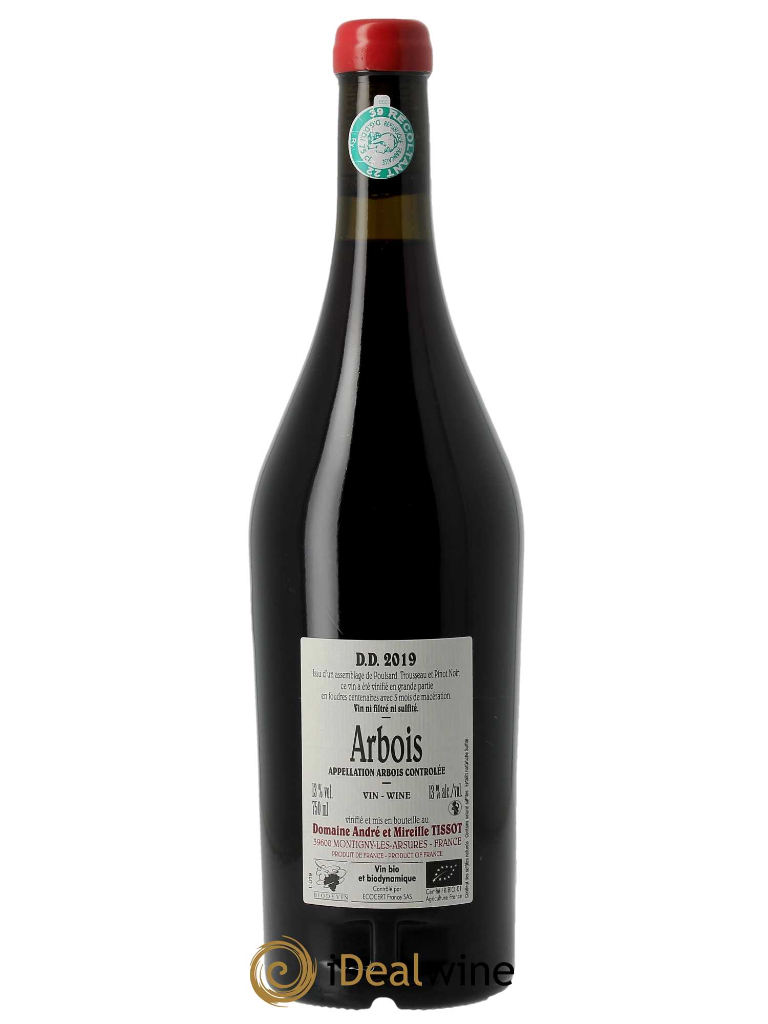 Arbois DD Bénédicte et Stéphane Tissot 2019 - Lot de 1 bouteille - 1