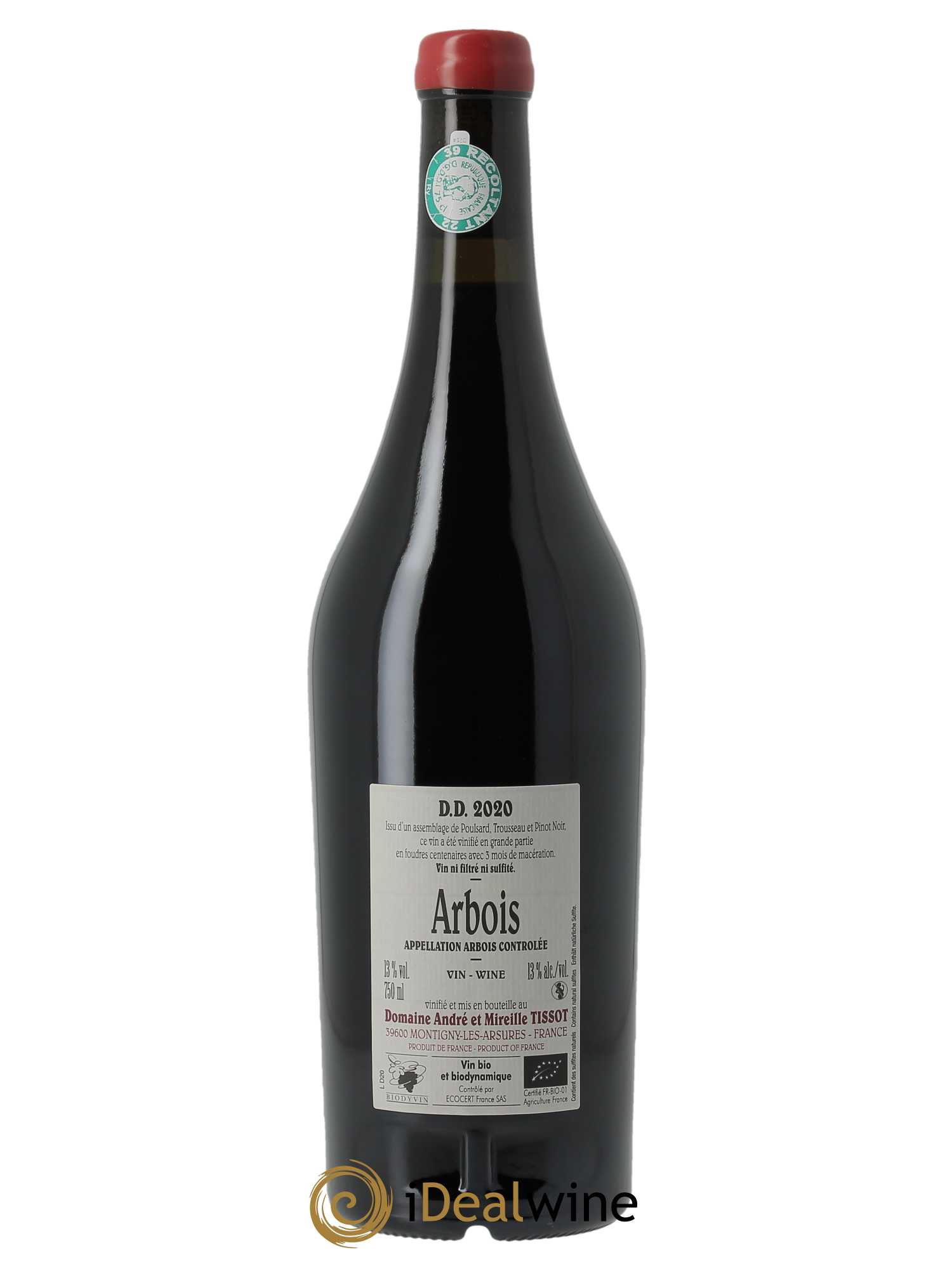 Arbois DD Bénédicte et Stéphane Tissot 2020 - Lot de 1 bouteille - 1