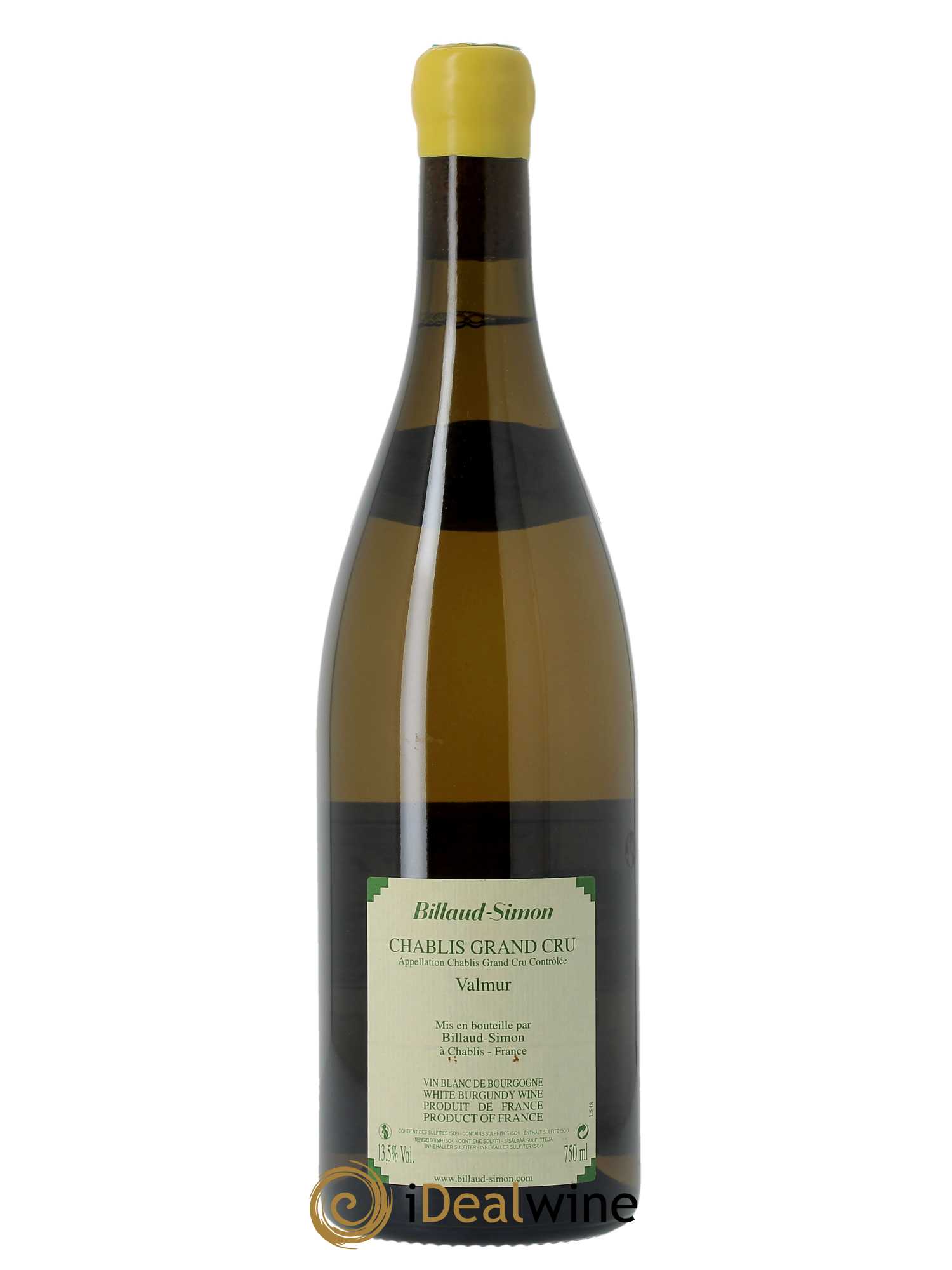 Chablis Grand Cru Valmur Billaud-Simon (Domaine) 2018 - Lot of 1 bottle - 1