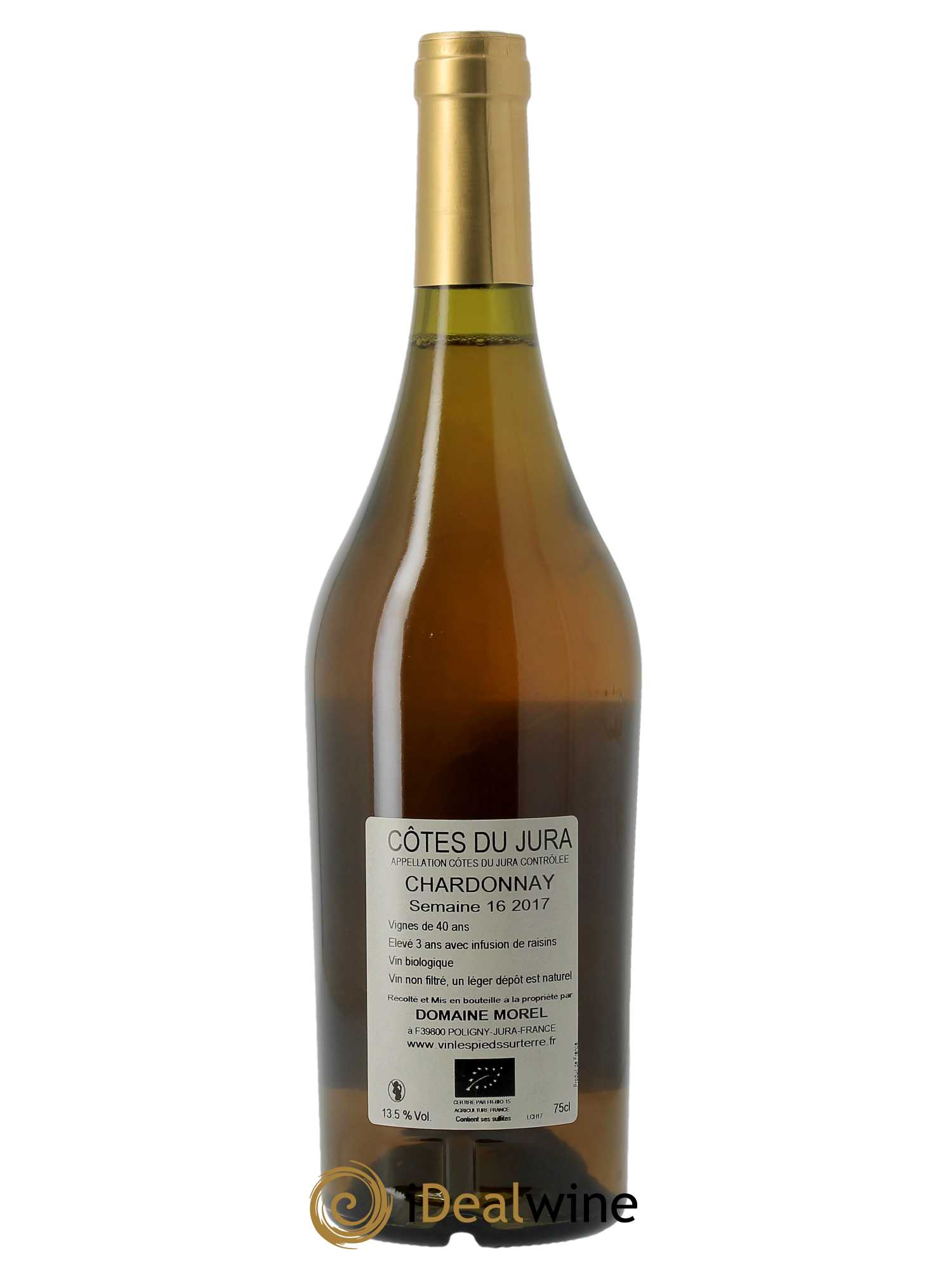 Côtes du Jura Chardonnay Semaine 16 Valentin Morel 2017 - Lot de 1 bouteille - 1