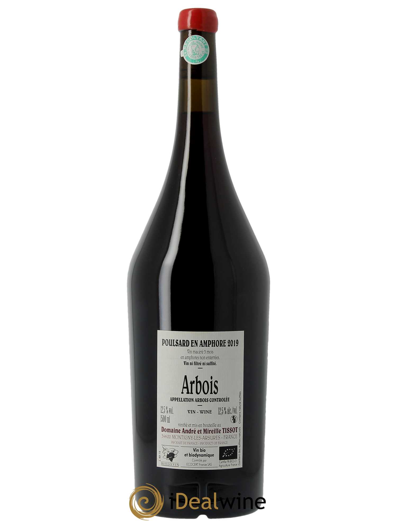 Arbois Poulsard Amphore Bénédicte et Stéphane Tissot 2019 - Lot de 1 magnum - 1