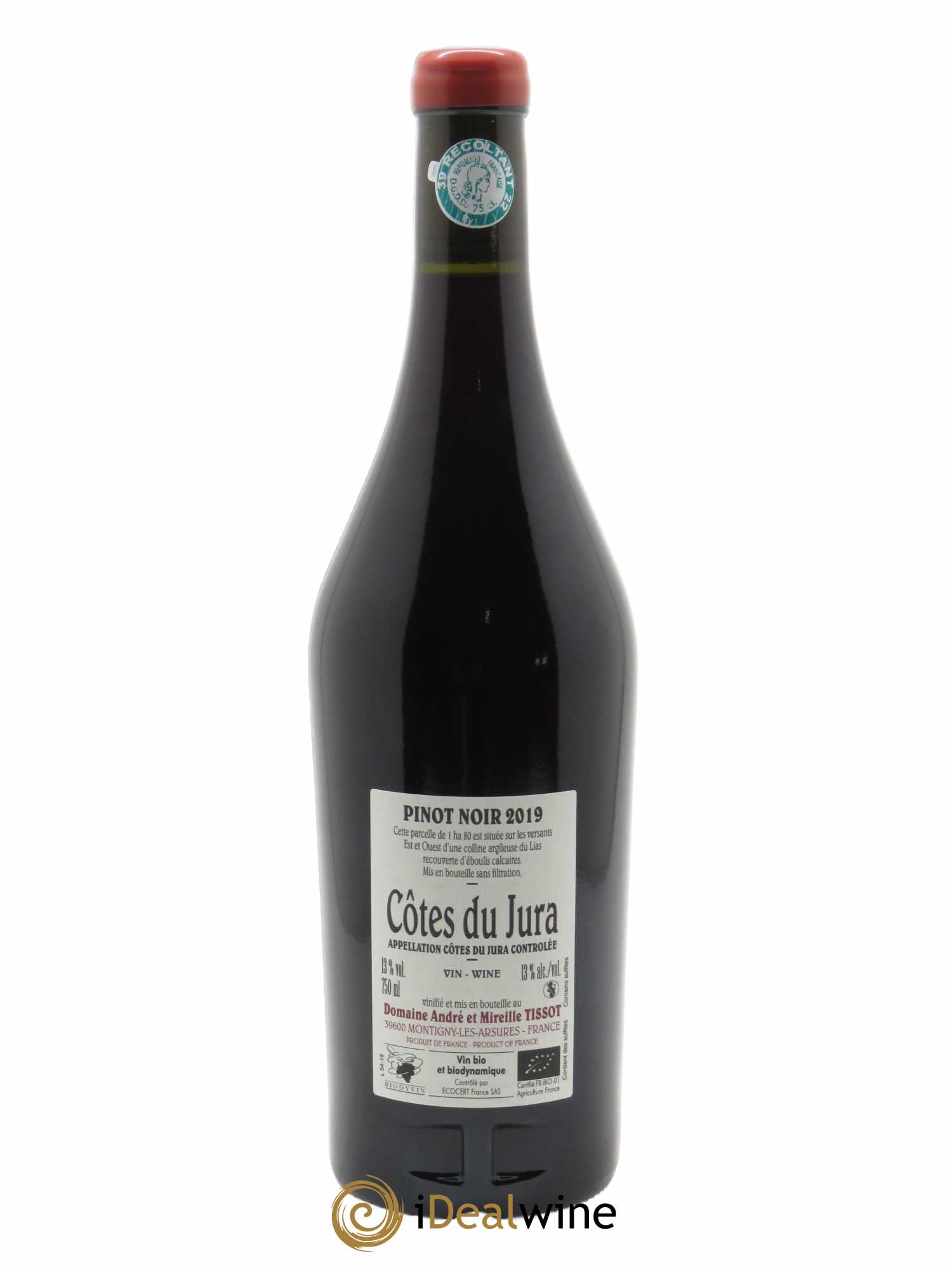 Côtes du Jura En Barberon Bénédicte et Stéphane Tissot 2019 - Lot de 1 bouteille - 1