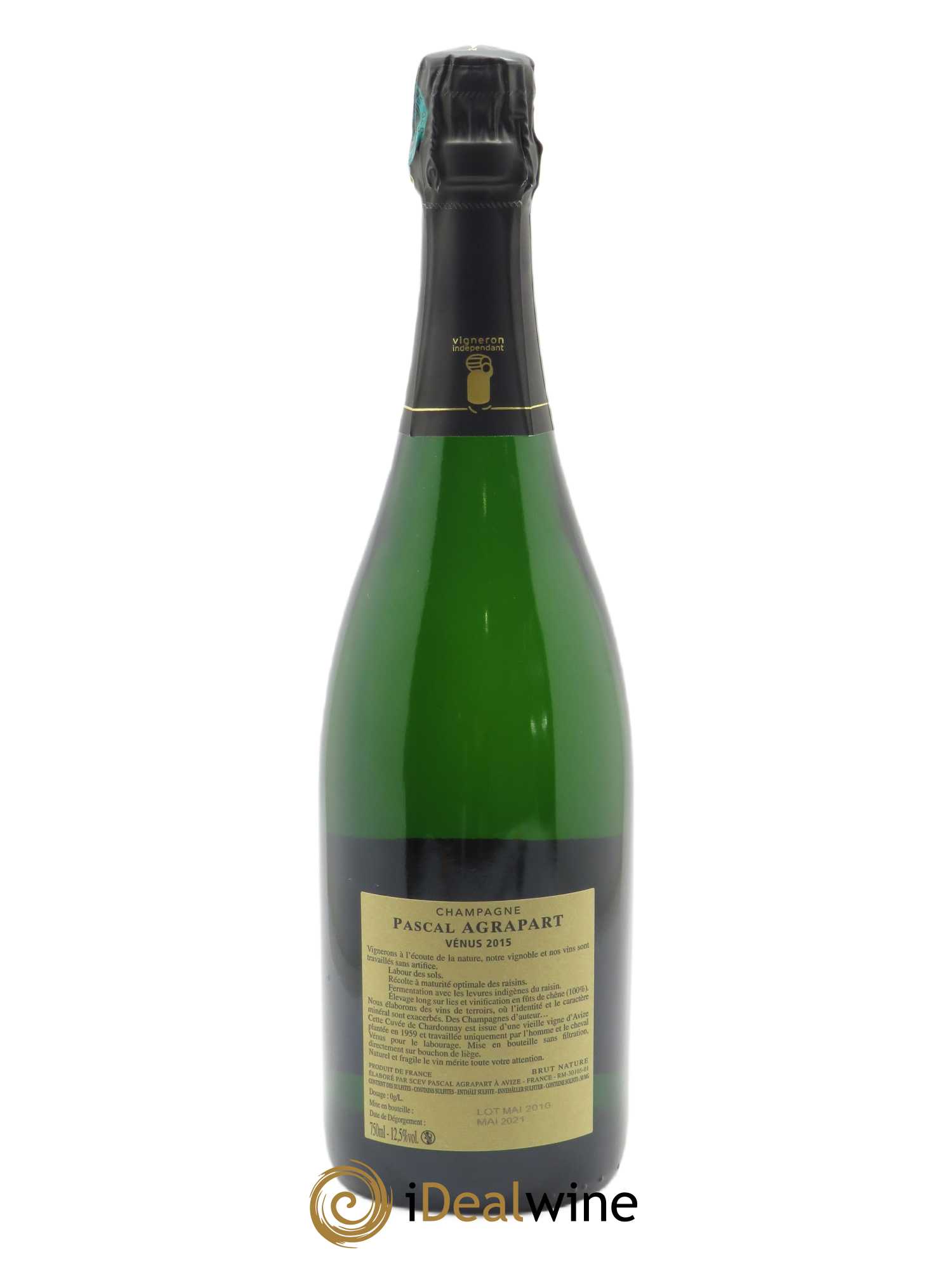 Vénus Blanc de Blancs Brut Nature Pascal Agrapart 2015 - Lot de 1 bouteille - 1