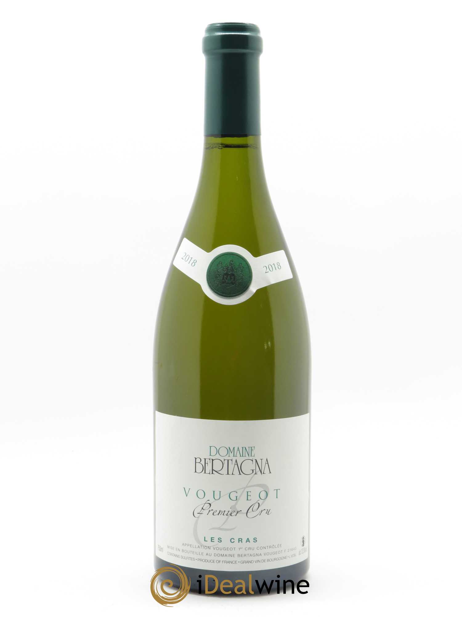 Vougeot 1er Cru Les Cras Bertagna 2018 - Lot de 1 bouteille - 0