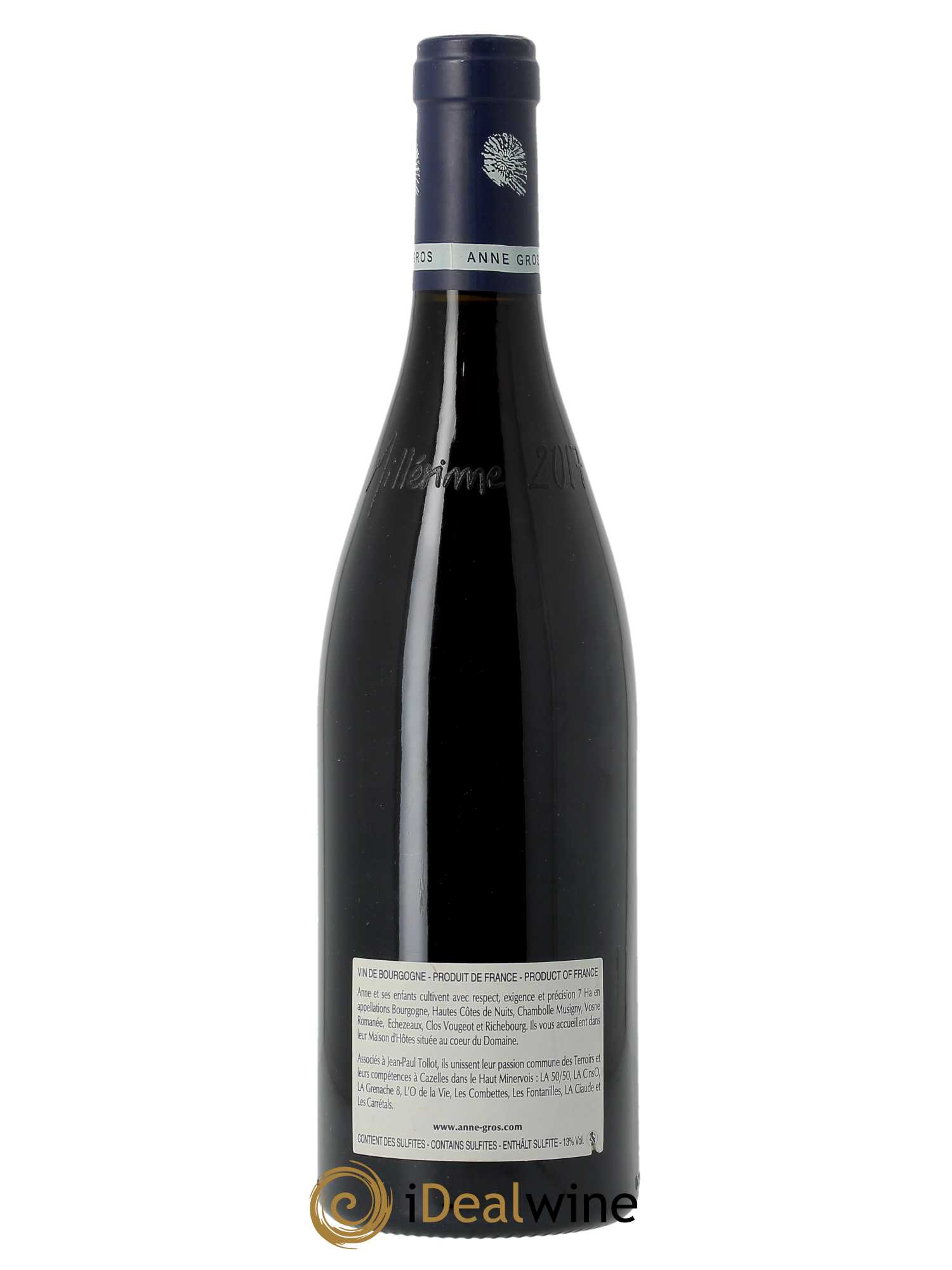 Vosne-Romanée Les Barreaux Anne Gros 2017 - Lot de 1 bouteille - 1
