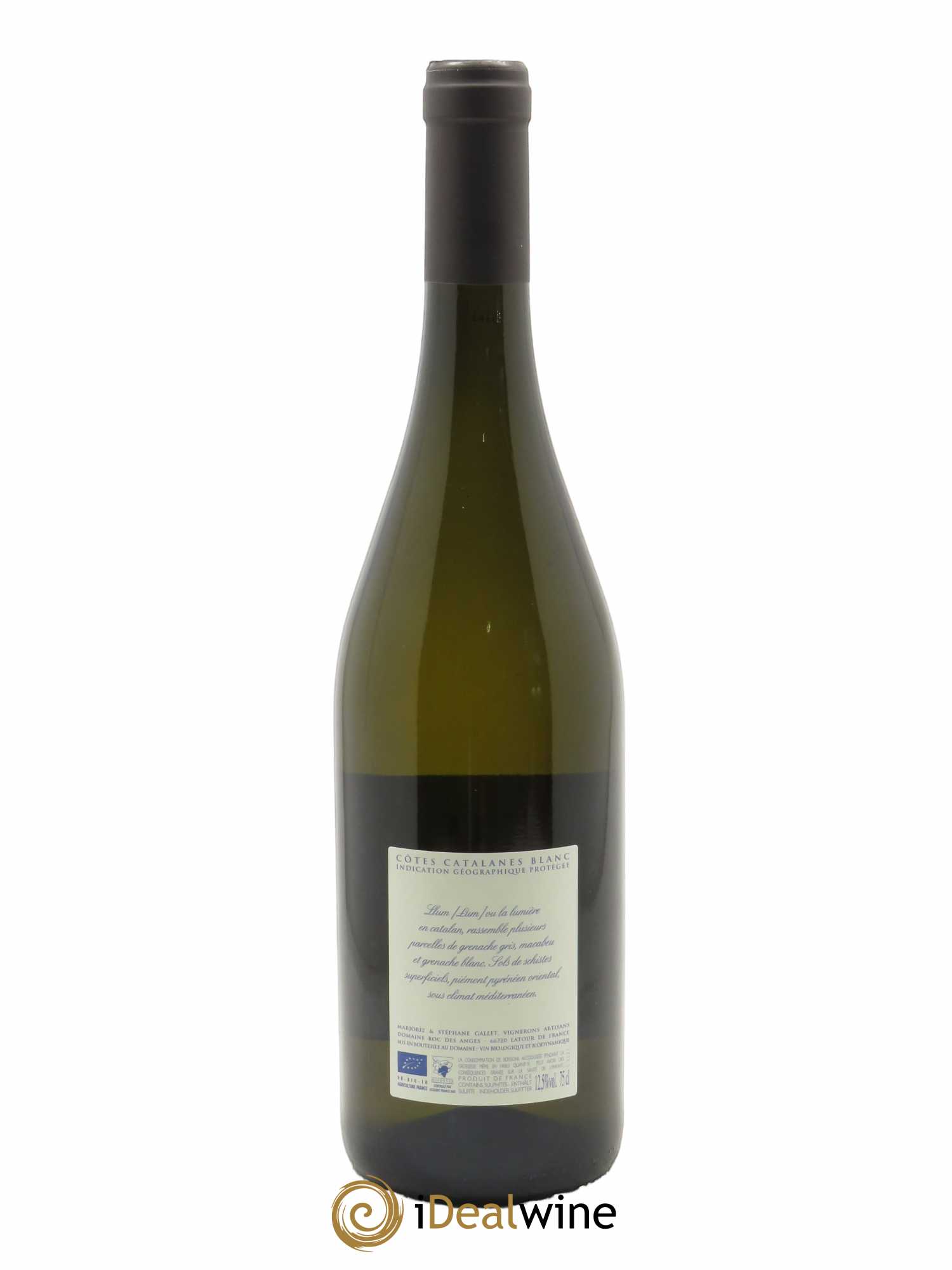IGP Côtes Catalanes Roc des Anges Llum Marjorie et Stéphane Gallet 2021 - Posten von 1 Flasche - 1