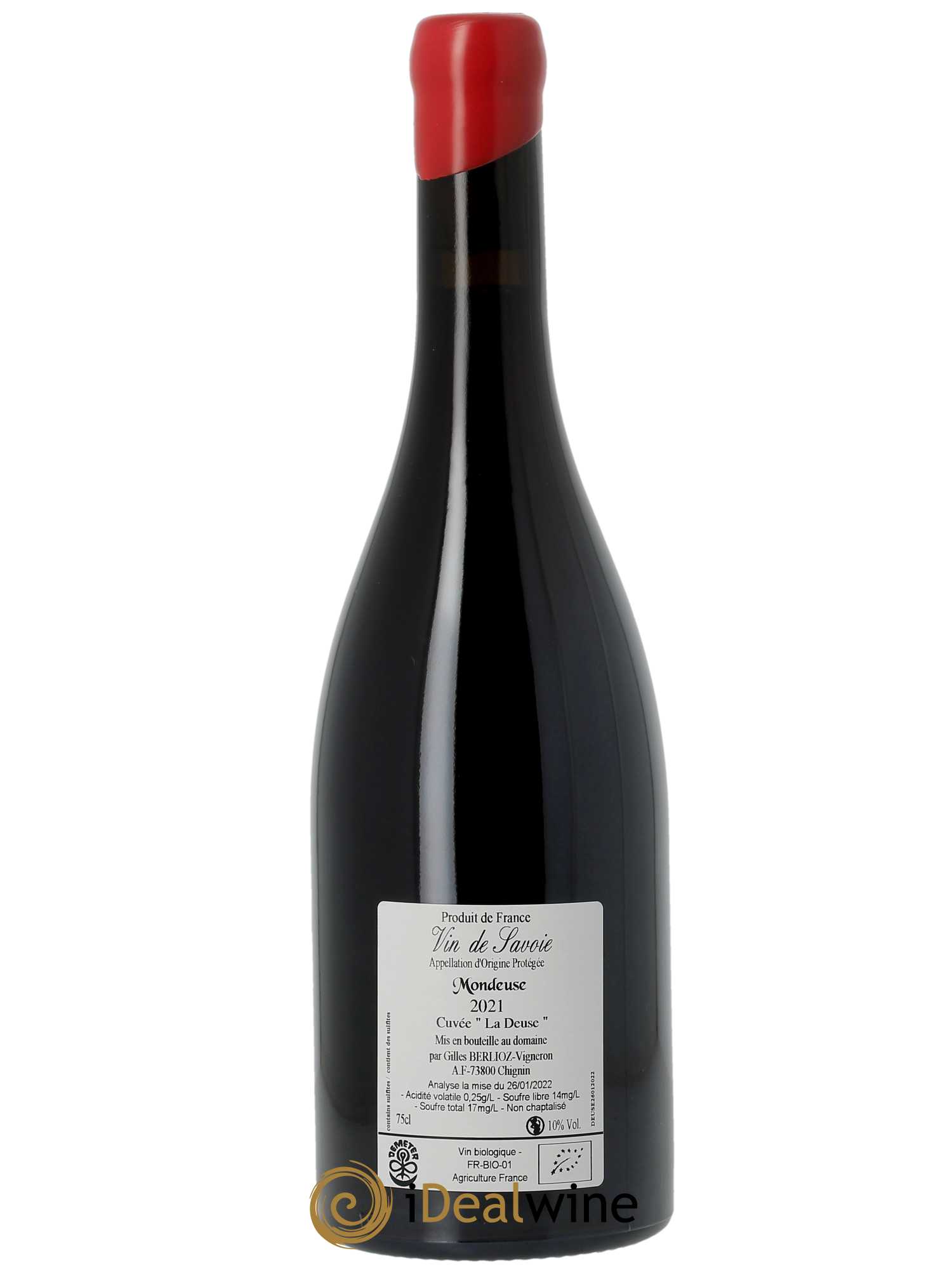 Vin de Savoie La Deuse Gilles Berlioz 2021 - Lotto di 1 bottiglia - 1