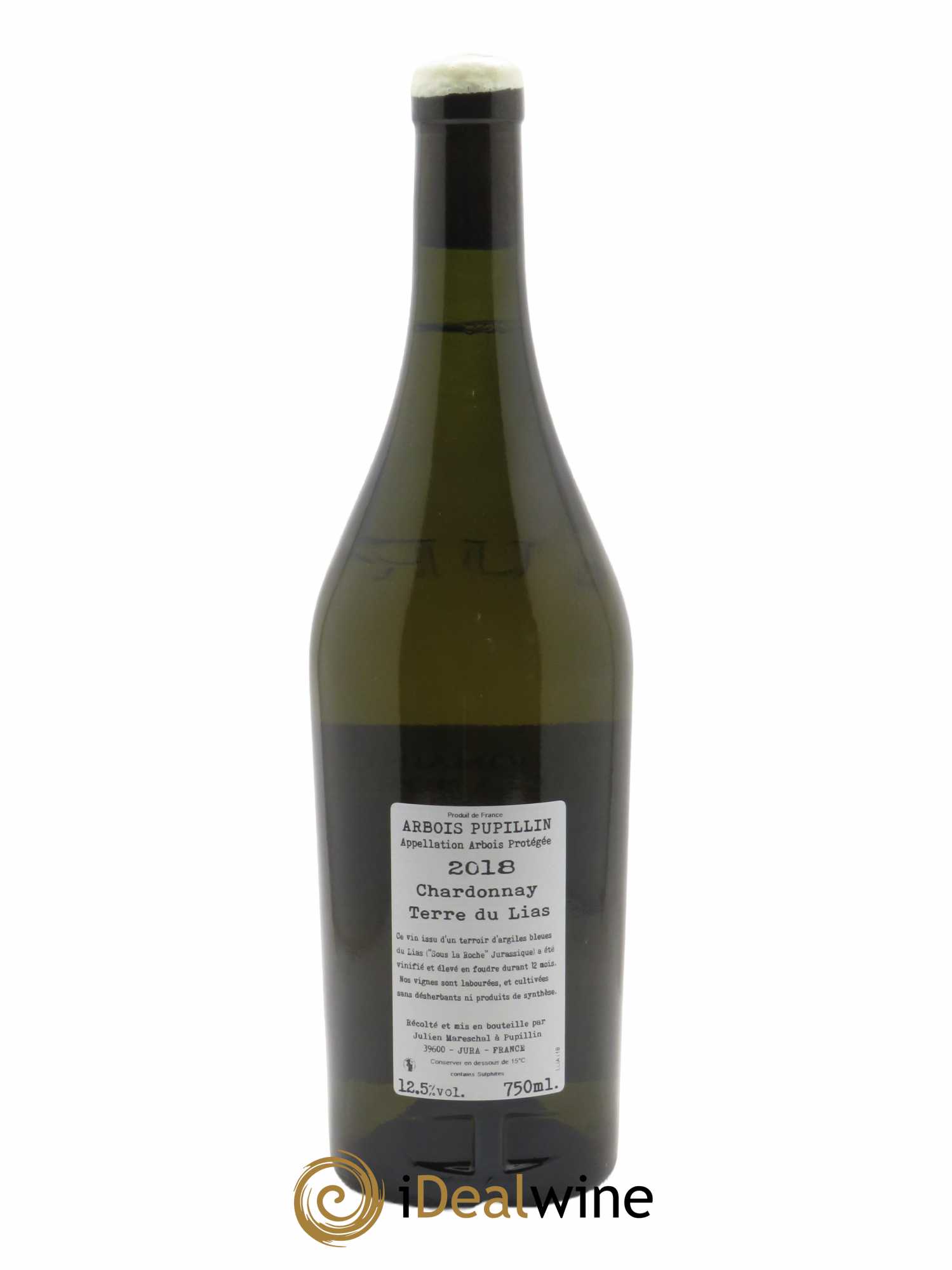 Arbois-Pupillin Chardonnay Terre du Lias Domaine de la Borde 2018 - Lot de 1 bouteille - 1