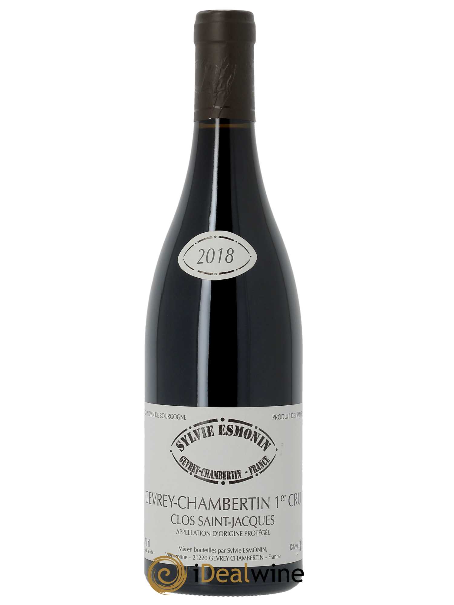 Gevrey-Chambertin 1er Cru Clos Saint Jacques Sylvie Esmonin 2018 - Lot de 1 bouteille - 0