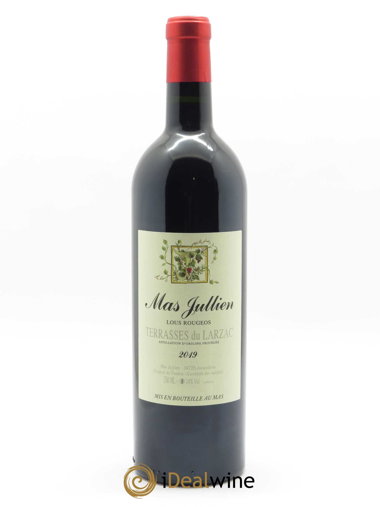 Terrasses du Larzac Mas Jullien Lous Rougeos Olivier Jullien 2019 - Lot de 1 bouteille - 0