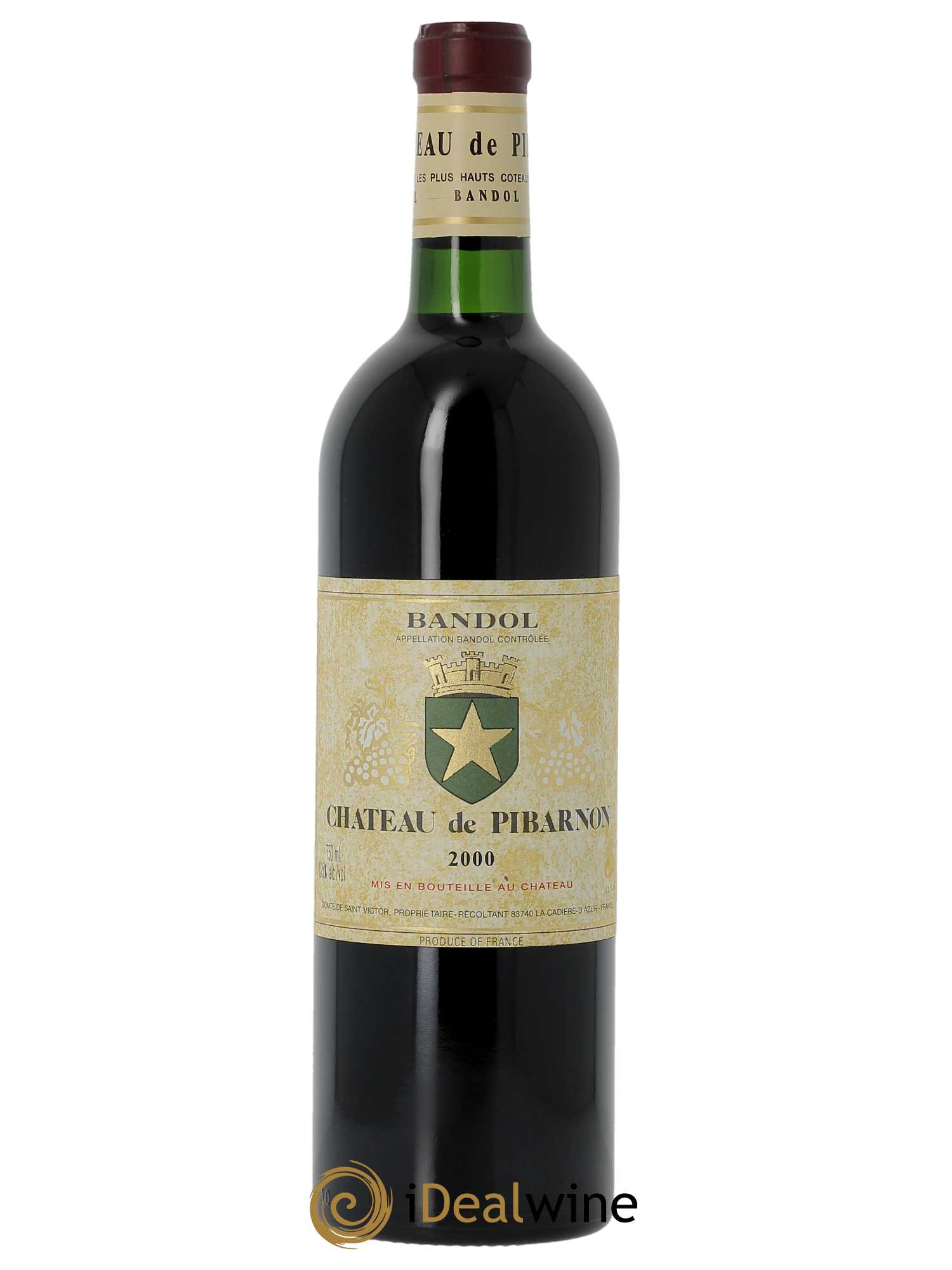 Bandol Château de Pibarnon Comte de Saint-Victor 2000 - Lot de 1 bouteille - 0