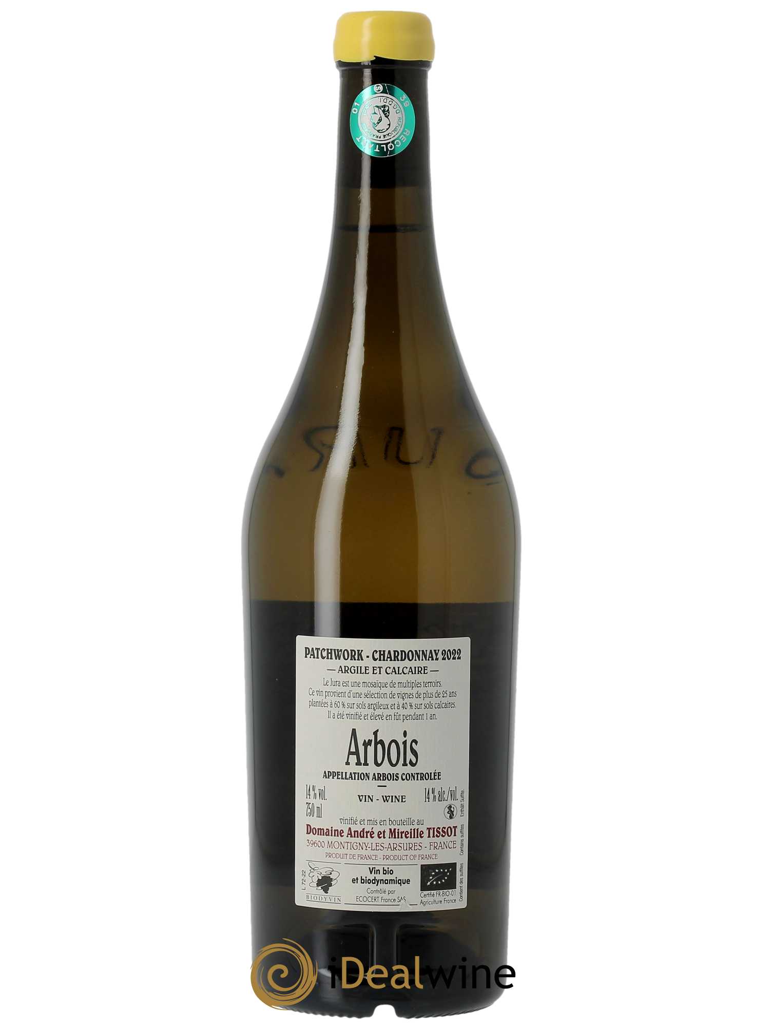 Arbois Patchwork Bénédicte et Stéphane Tissot 2022 - Lot of 1 bottle - 1