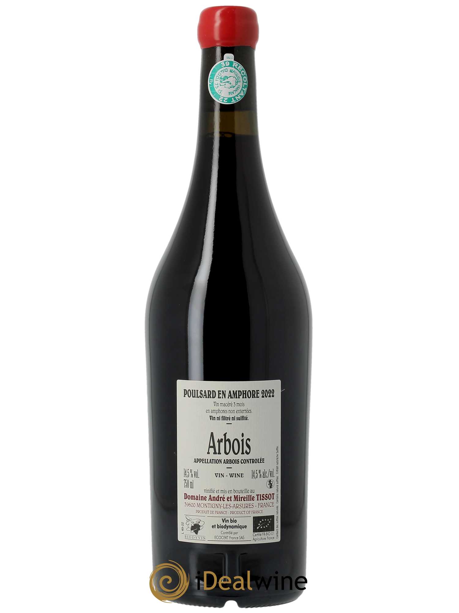 Arbois Poulsard Amphore Bénédicte et Stéphane Tissot 2022 - Lot of 1 bottle - 1