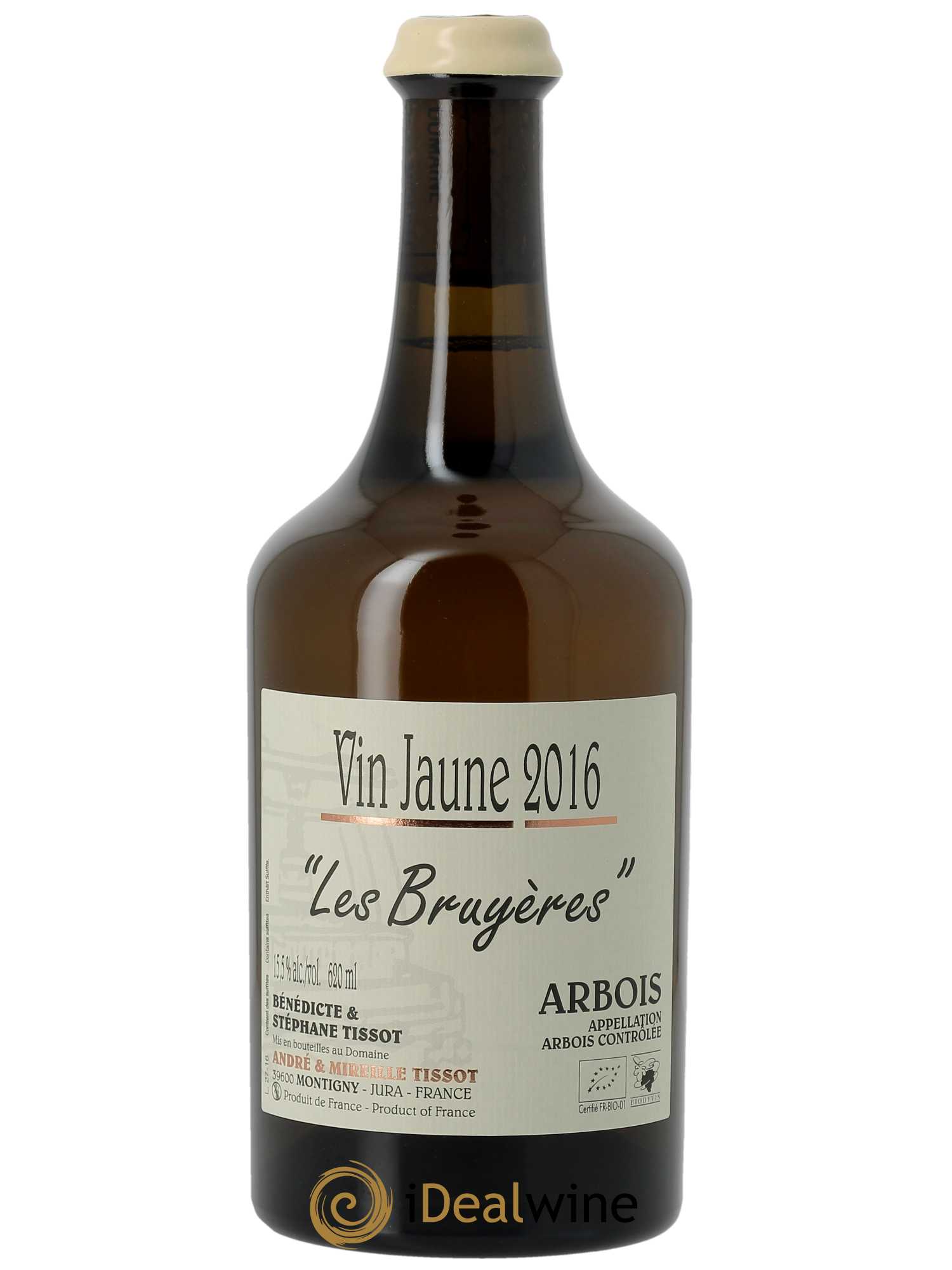 Arbois Vin Jaune Les Bruyères Bénédicte et Stéphane Tissot 2016 - Lot de 1 bouteille - 0