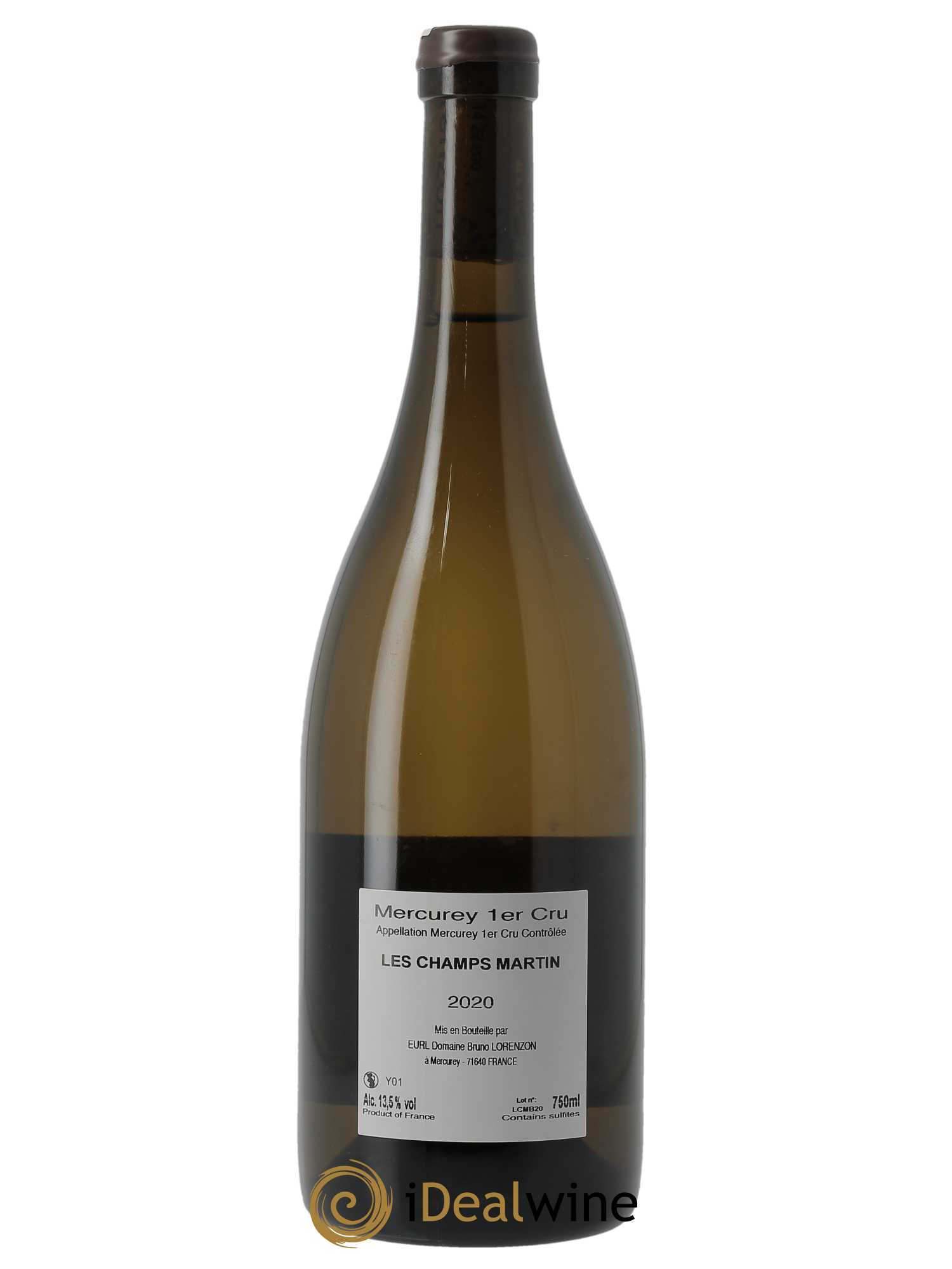 Mercurey 1er Cru Les Champs Martin Bruno Lorenzon 2020 - Lot of 1 bottle - 1