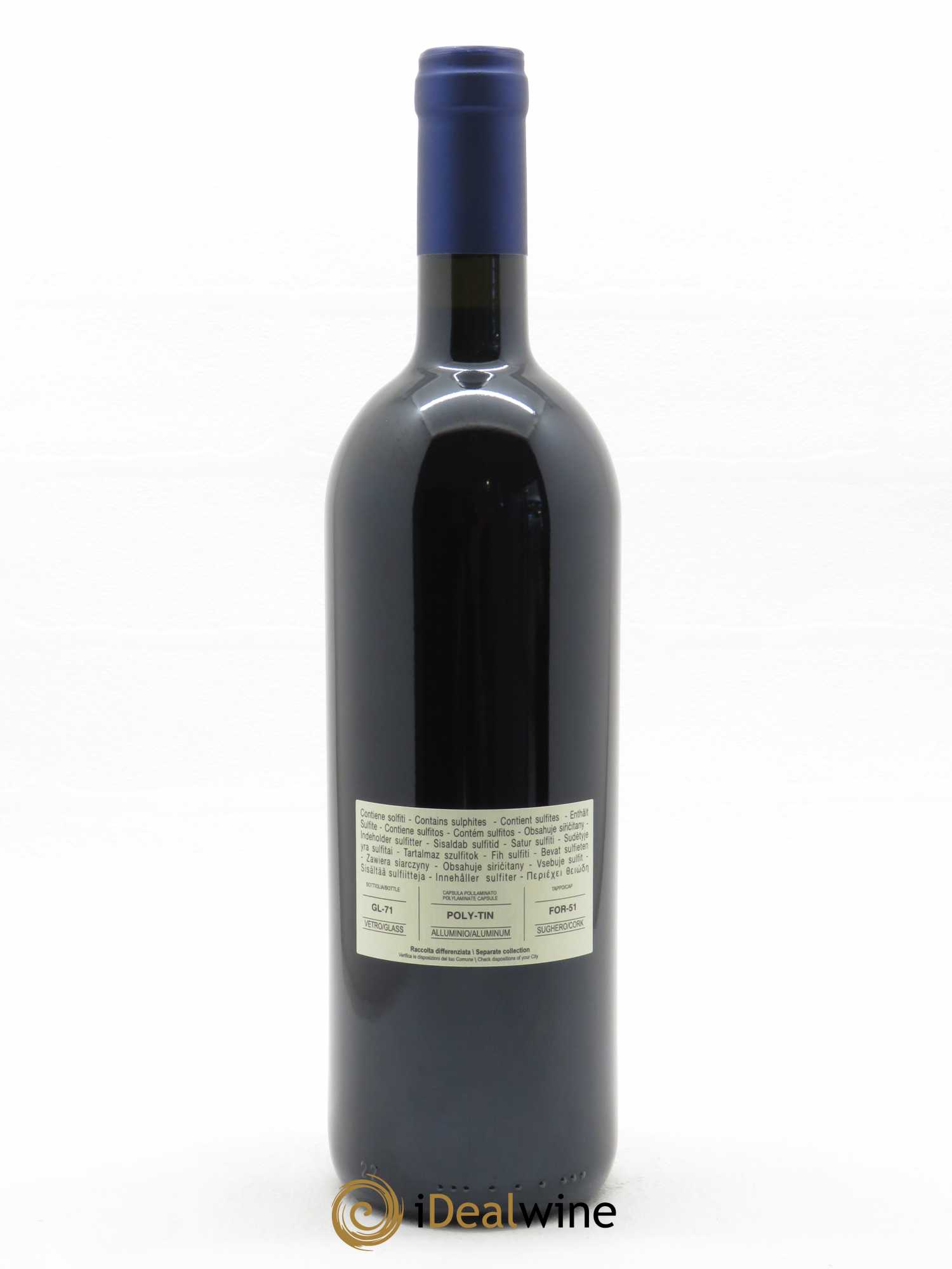 Bolgheri DOC Sassicaia Tenuta San Guido 2019 - Lot de 1 bouteille - 1