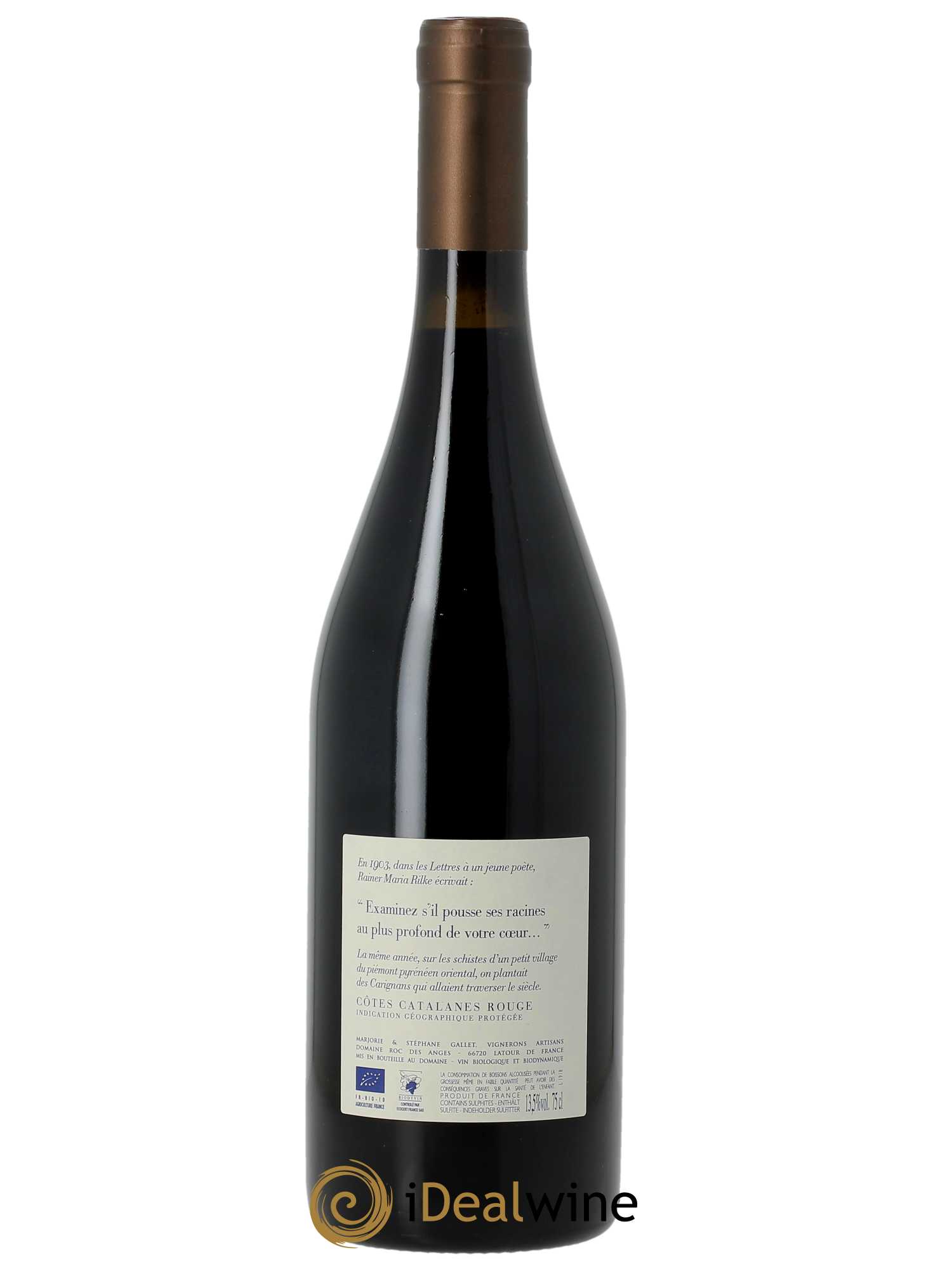 Côtes Catalanes Roc des Anges Carignan 1903 Marjorie et Stéphane Gallet 2018 - Lot de 1 bouteille - 1