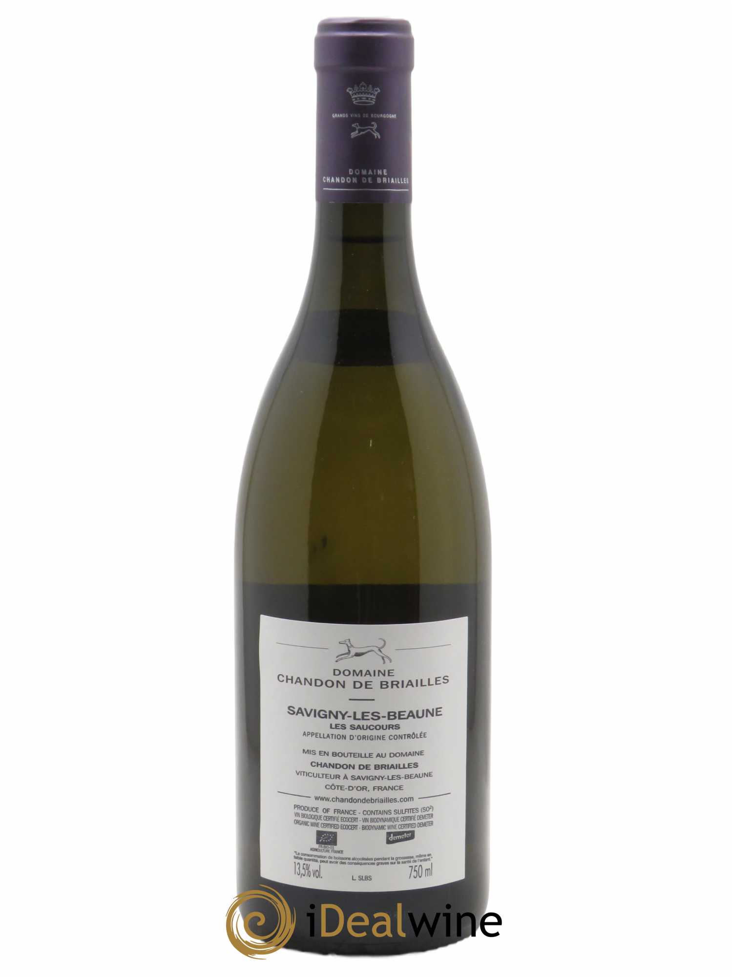 Savigny-lès-Beaune Les Saucours Chandon de Briailles 2019 - Lot de 1 bouteille - 1