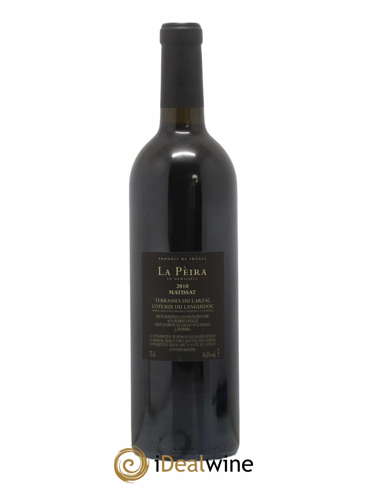 Terrasses du Larzac Domaine de La Pèira en Damaisèla Matissat Karine Ahton et Robert Dougan 2010 - Lot de 1 bouteille - 1