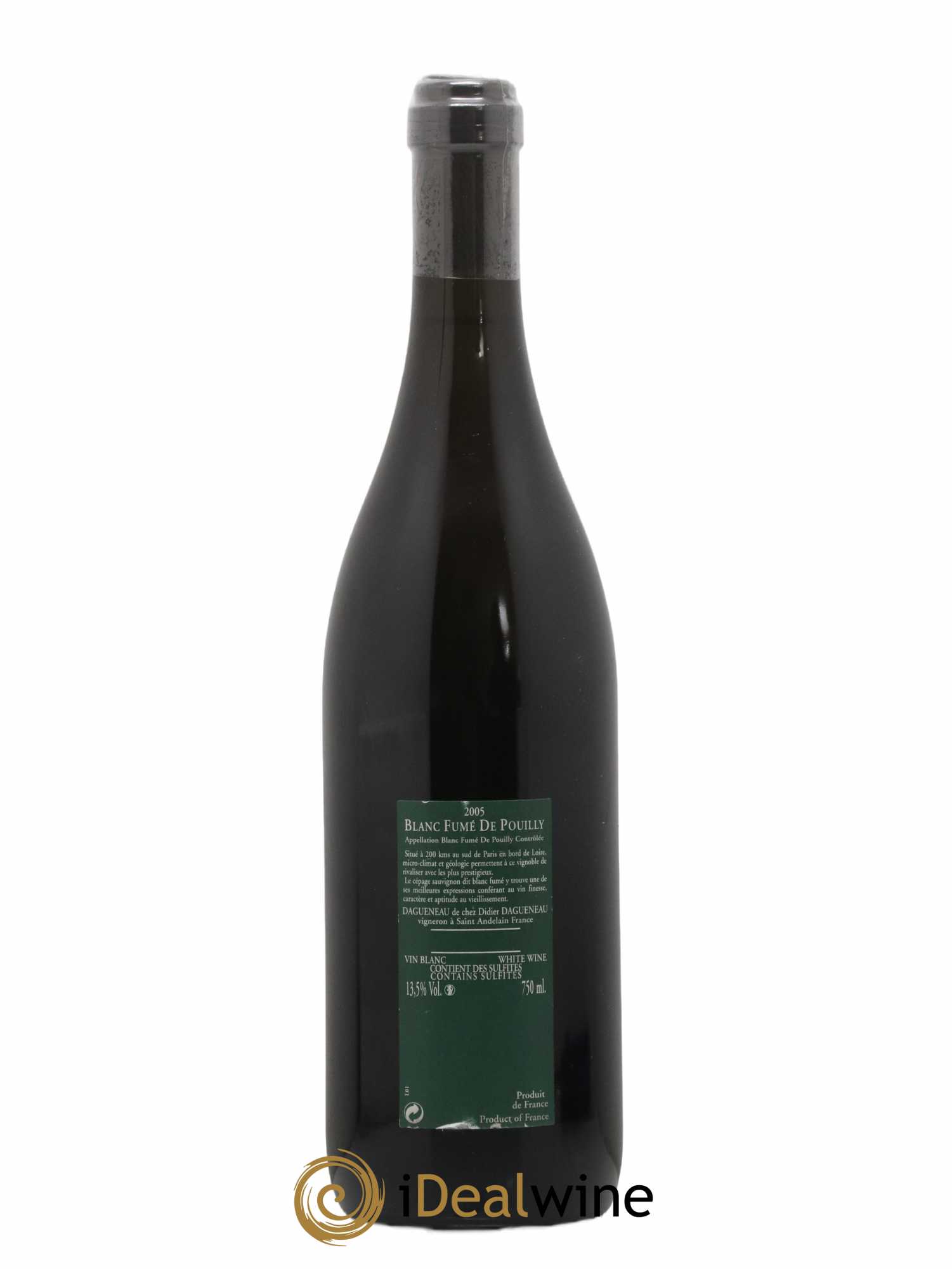 Vin de France (anciennement Pouilly-Fumé) Silex Dagueneau (Domaine Didier - Louis-Benjamin) 2005 - Lot de 1 bouteille - 1
