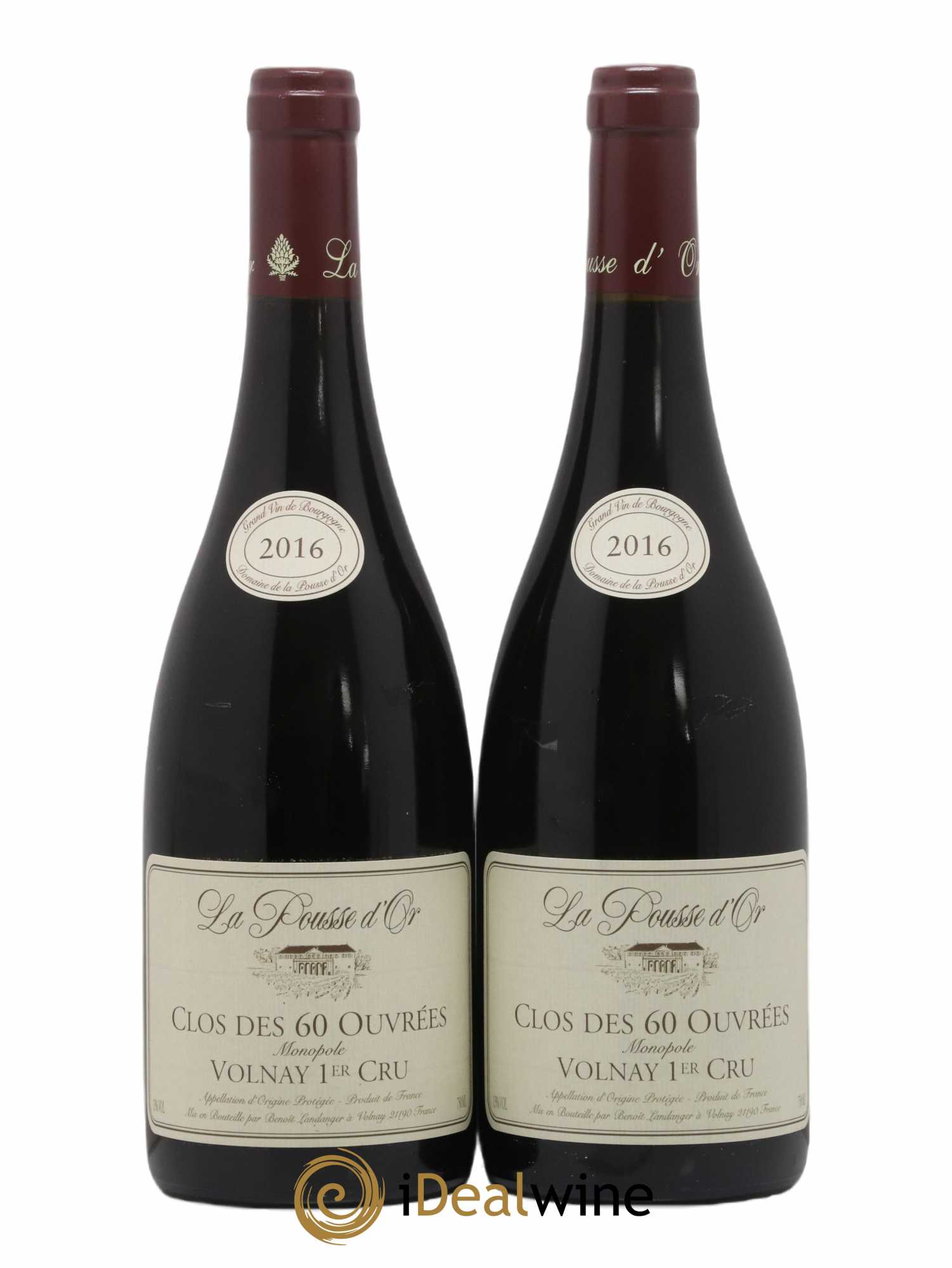 Volnay 1er Cru Clos des 60 ouvrées La Pousse d'Or (Domaine de) 2016 - Lot de 2 bouteilles - 0