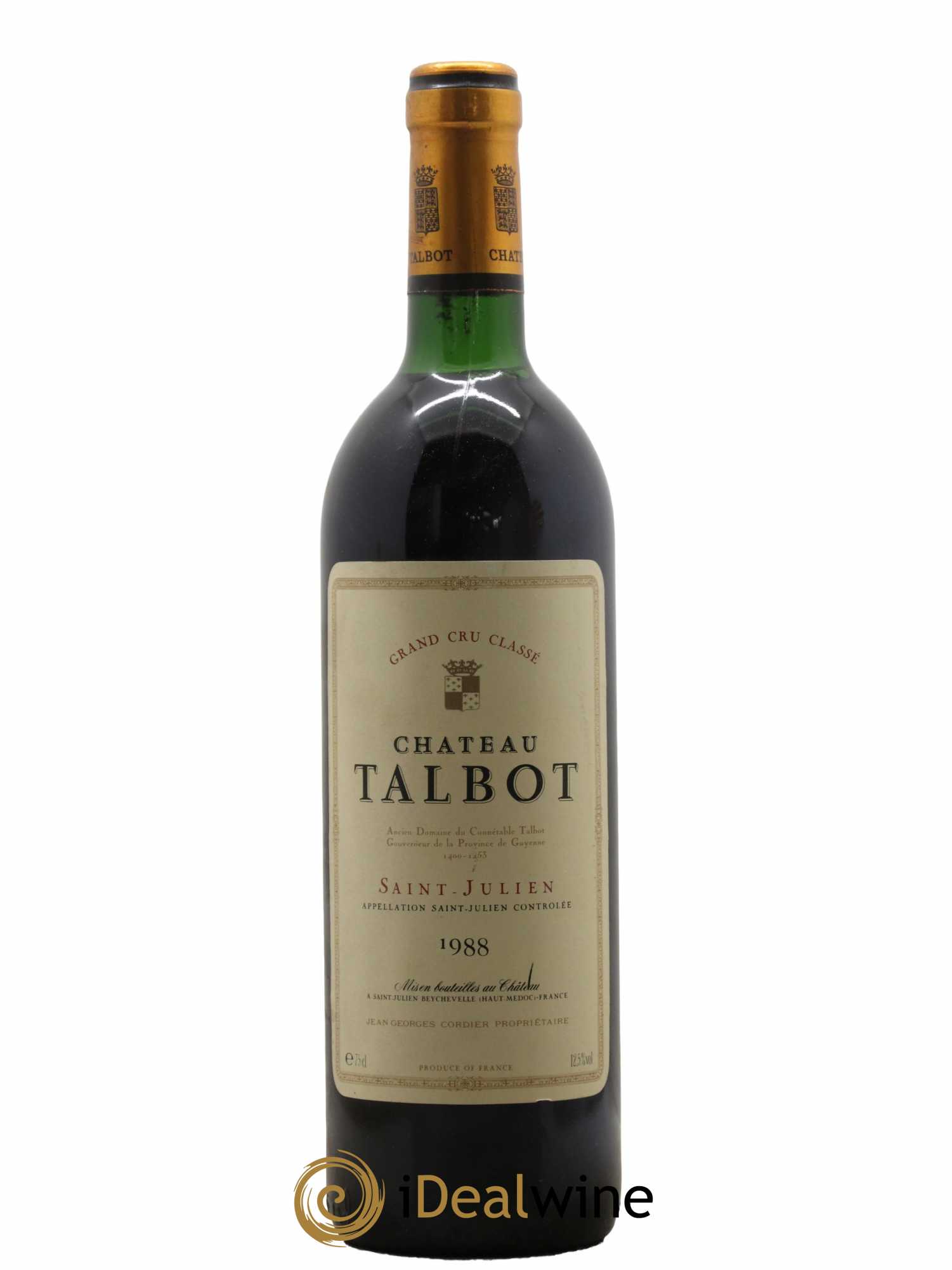 Château Talbot 4ème Grand Cru Classé 1988 - Lot de 1 bouteille - 0