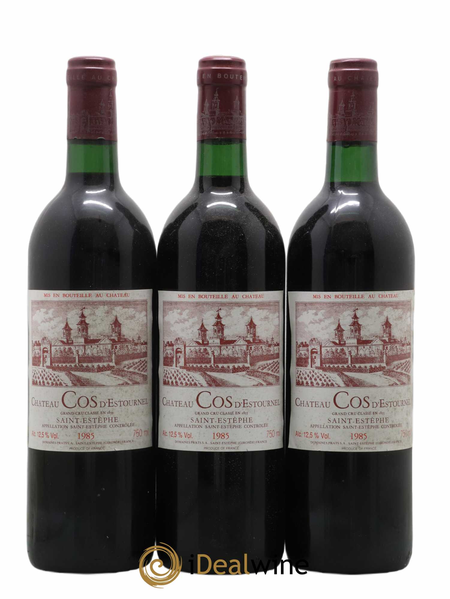 Cos d'Estournel 2ème Grand Cru Classé 1985 - Lot de 3 bouteilles - 0