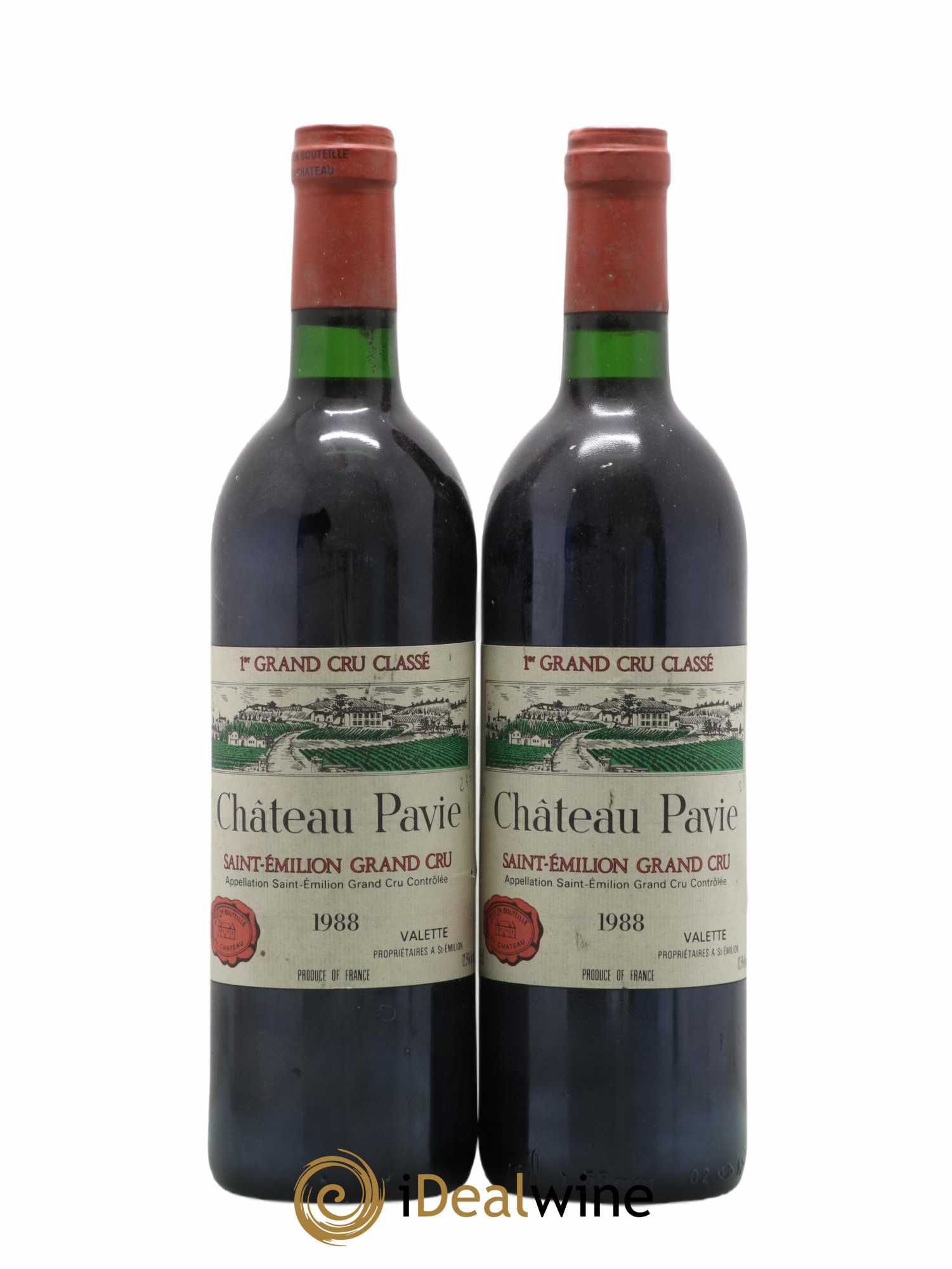 Château Pavie 1er Grand Cru Classé A 1988 - Lot de 2 bouteilles - 0
