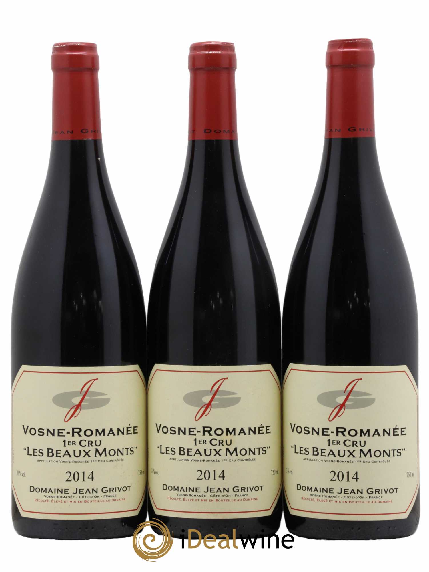 Vosne-Romanée 1er Cru Les Beaux-Monts Jean Grivot 2014 - Lot de 3 bouteilles - 0