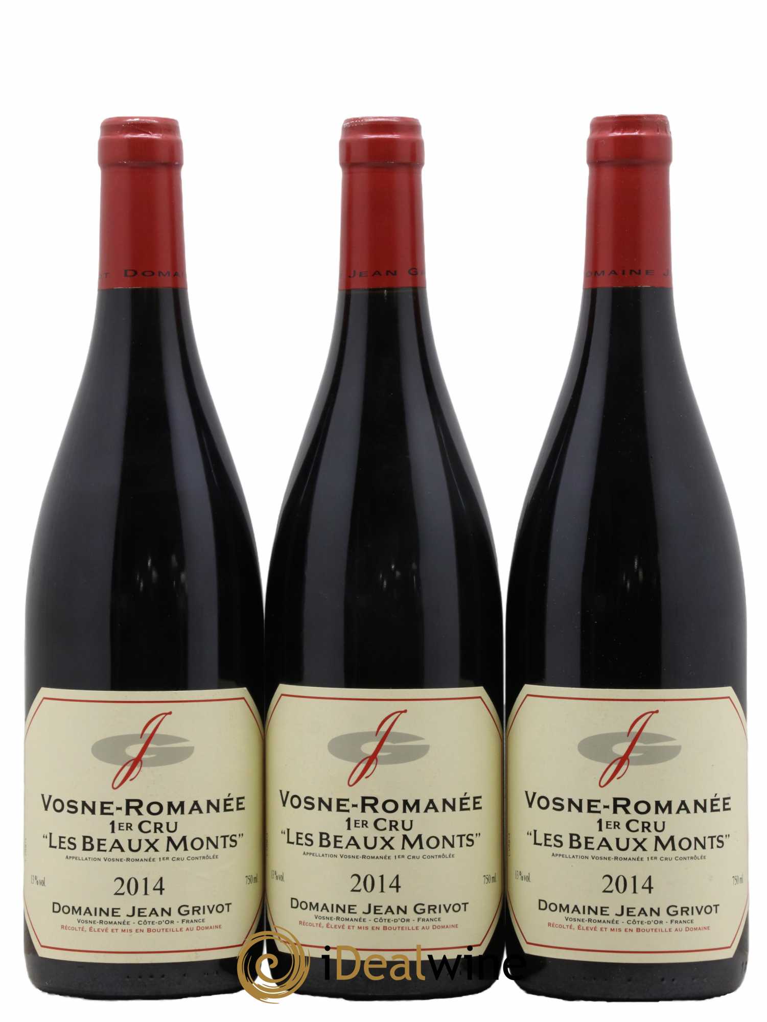 Vosne-Romanée 1er Cru Les Beaux-Monts Jean Grivot 2014 - Lot de 3 bouteilles - 0