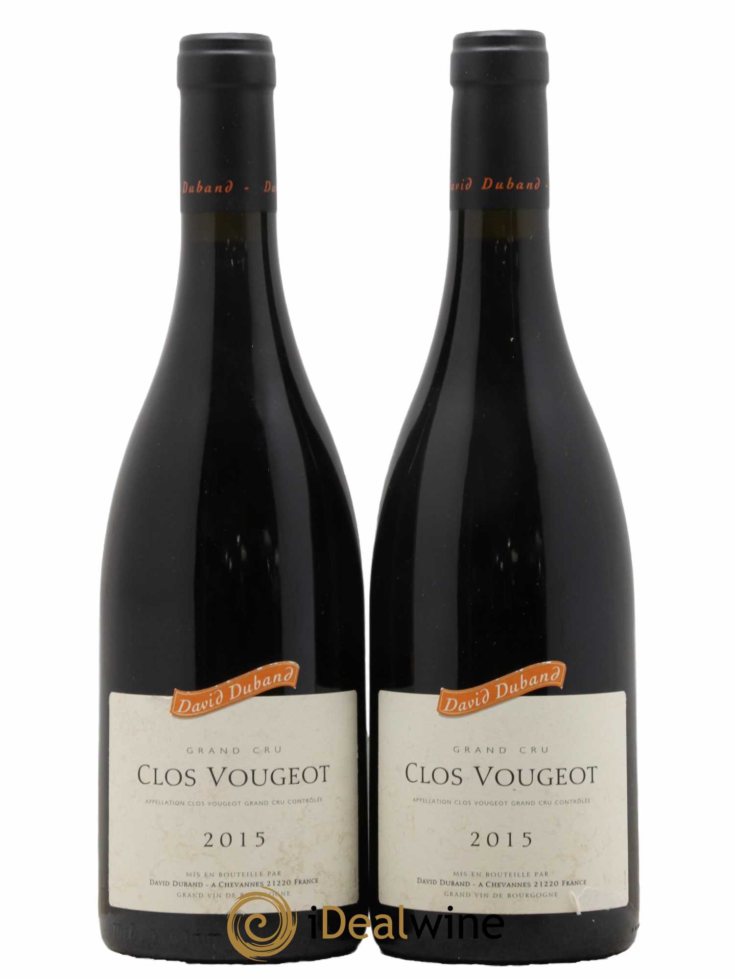 Clos de Vougeot Grand Cru David Duband (Domaine) 2015 - Lot de 2 bouteilles - 0