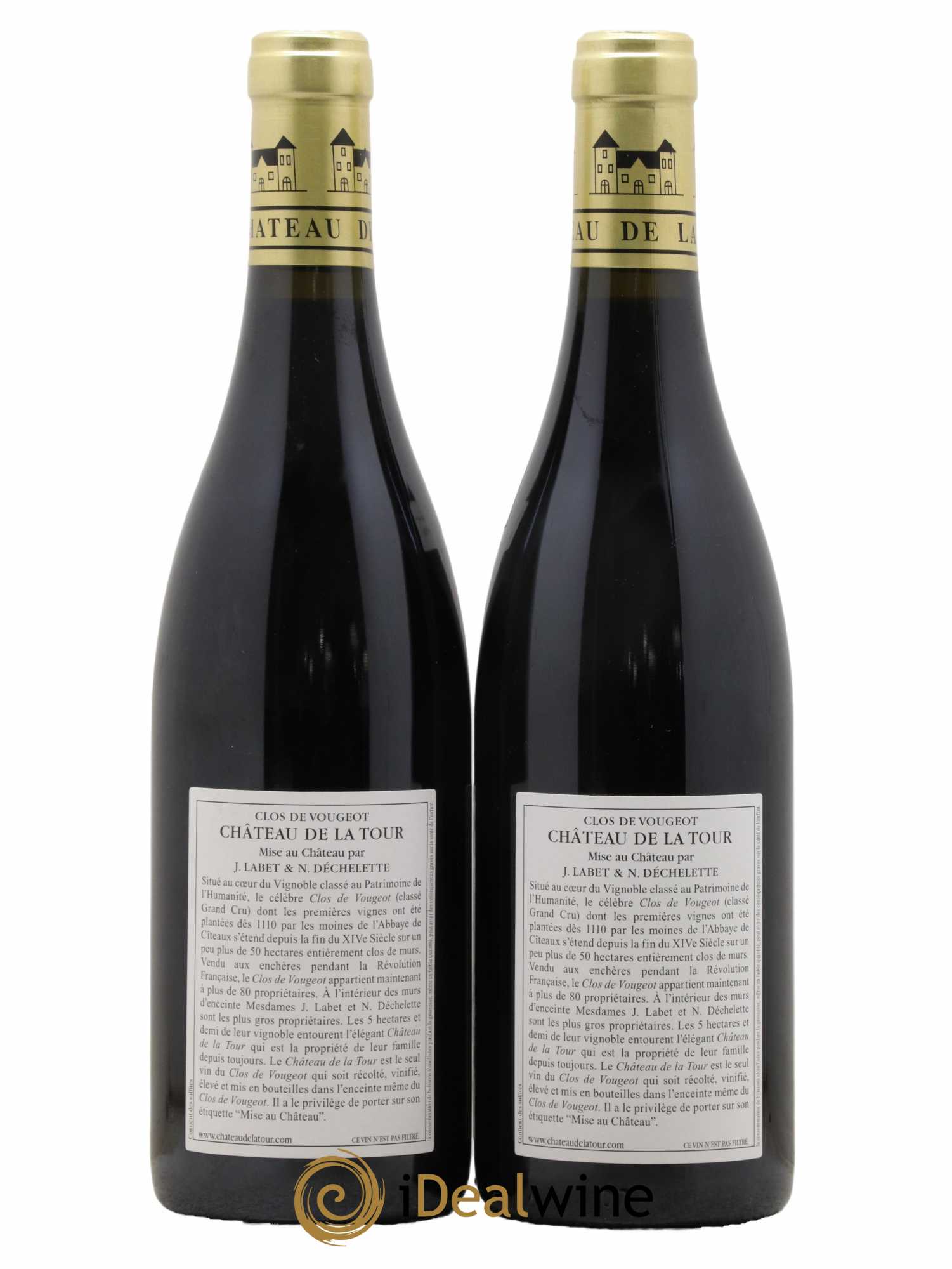 Clos de Vougeot Grand Cru Vieilles Vignes Château de La Tour 2014 - Lot de 2 bouteilles - 1