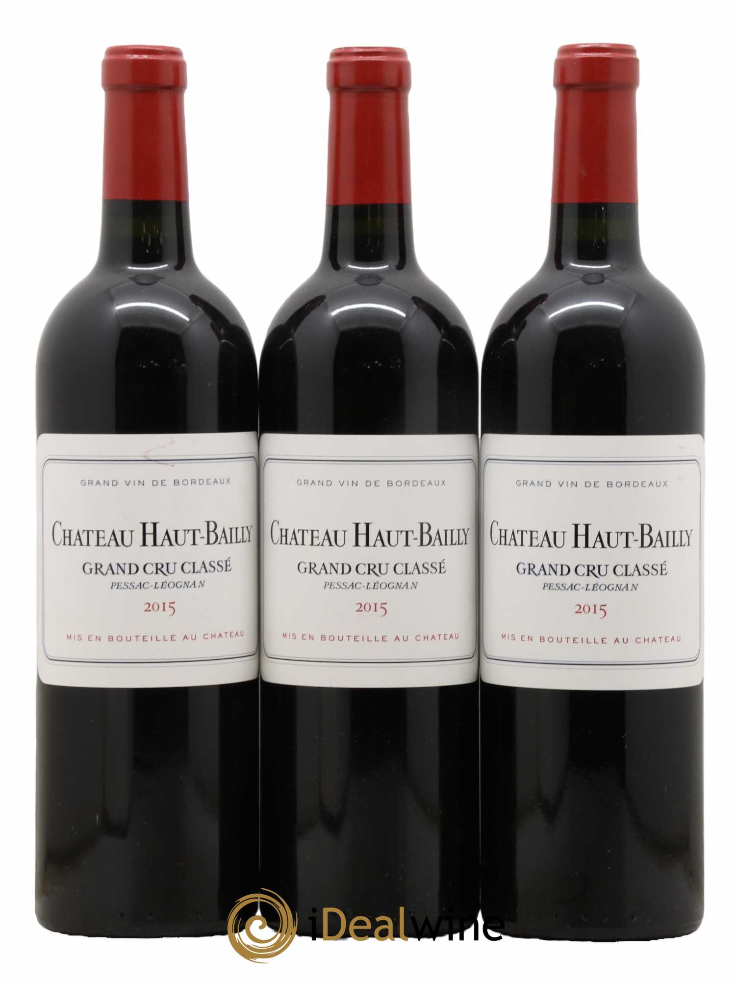 Château Haut-Bailly Cru Classé de Graves 2015 - Lot de 3 bouteilles - 0